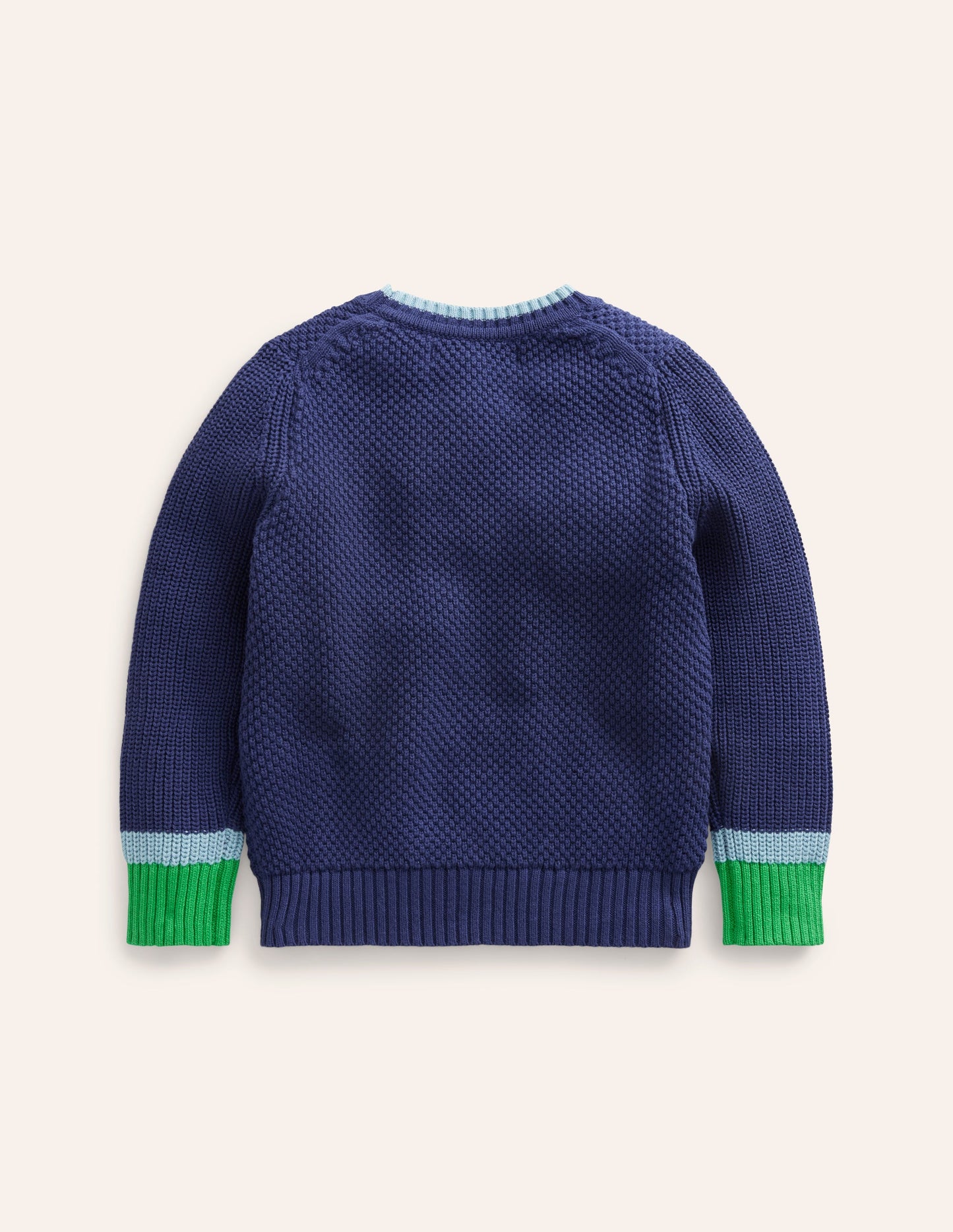Chunky Cotton Jumper-College Navy