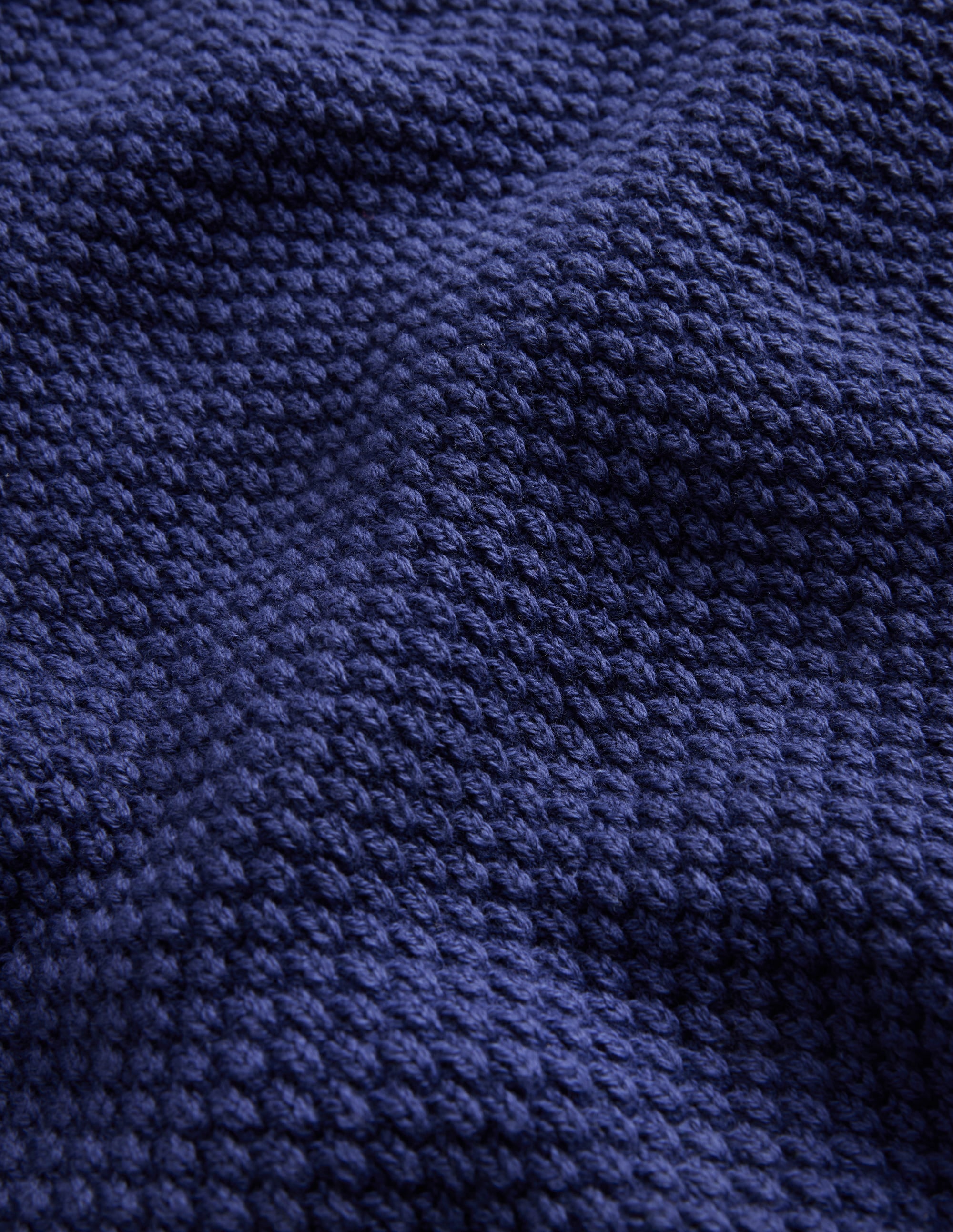 Chunky Cotton Jumper-College Navy - Image 3