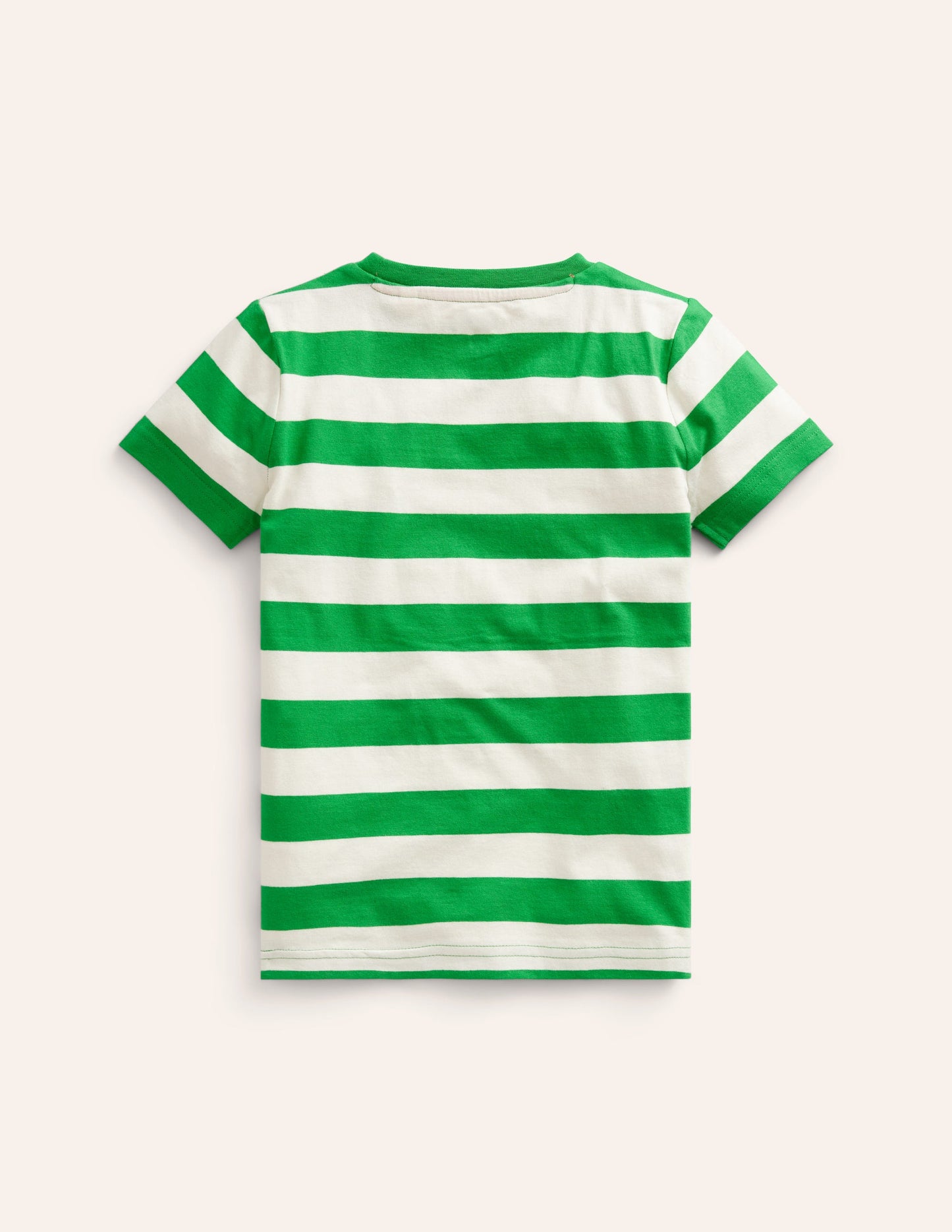 Big Appliqué Logo T-shirt-Runner Bean Green/ Ivory Lynx