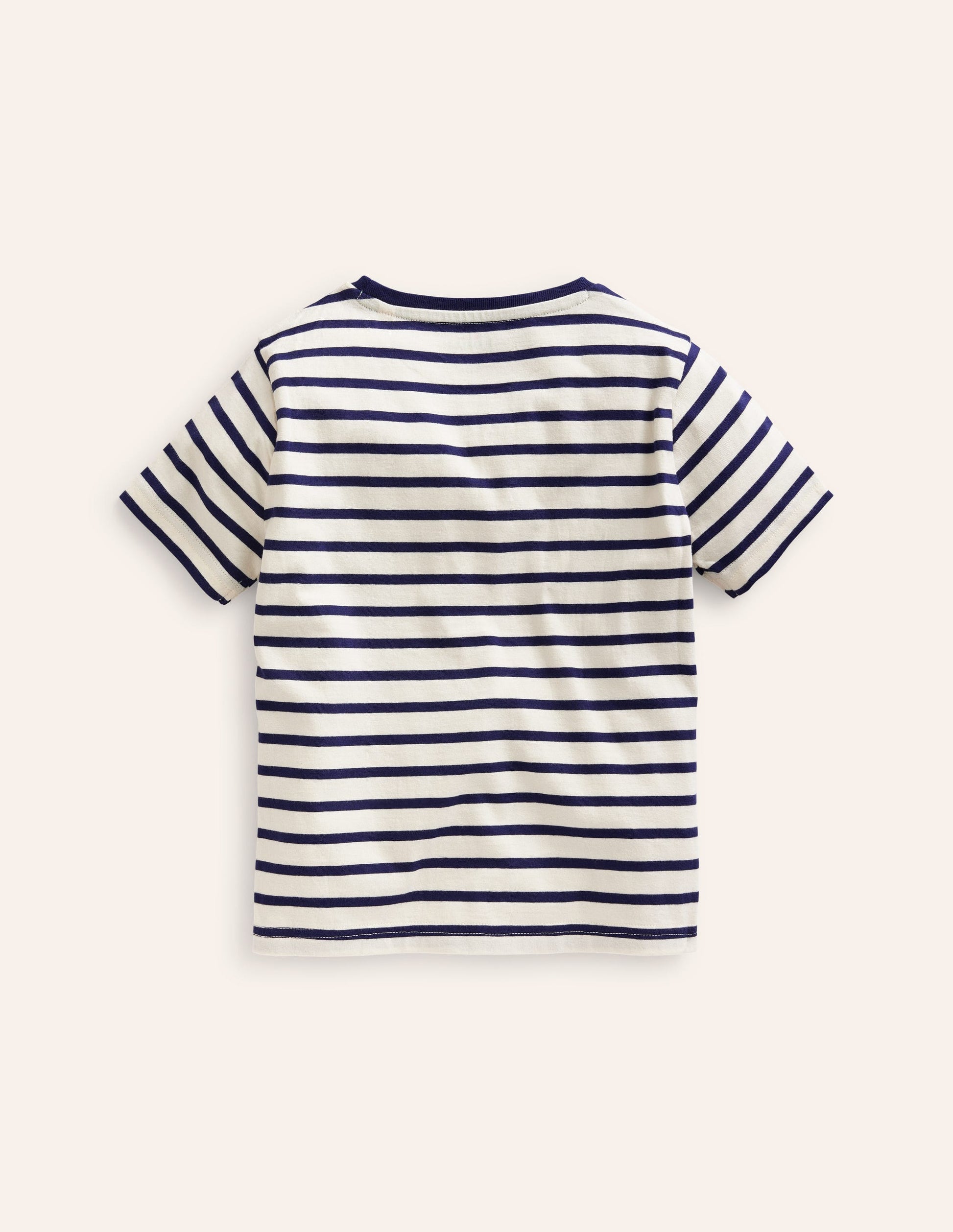 Big Appliqué Logo T-shirt-College Navy/ Ivory Giraffe-2