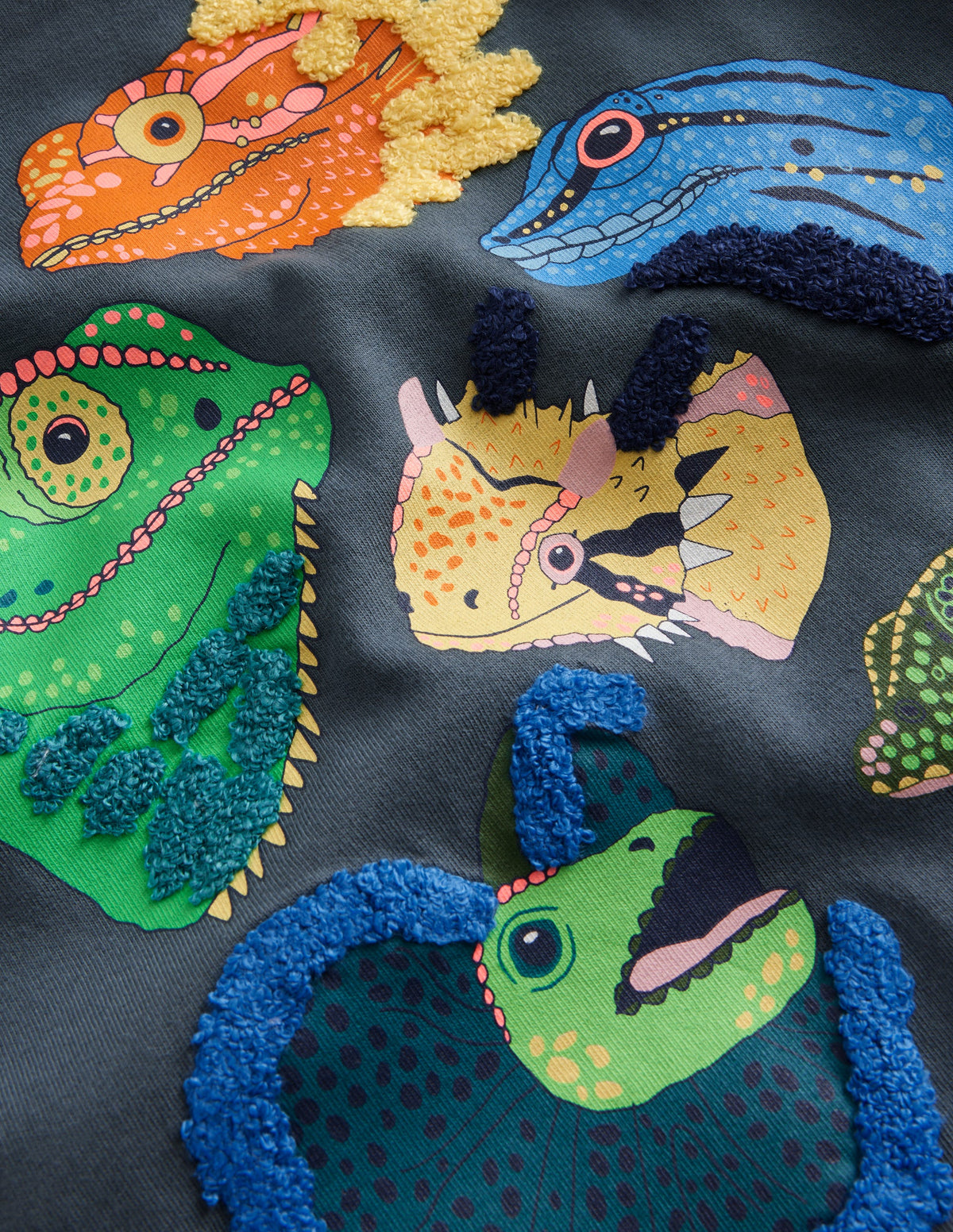 Joyful Animal T-shirt-Robot Blue Iguanas - Image 3