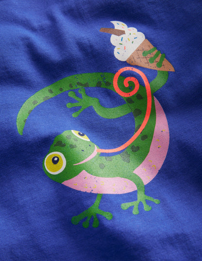 Chest Logo T-shirt-Bluing Gecko-3