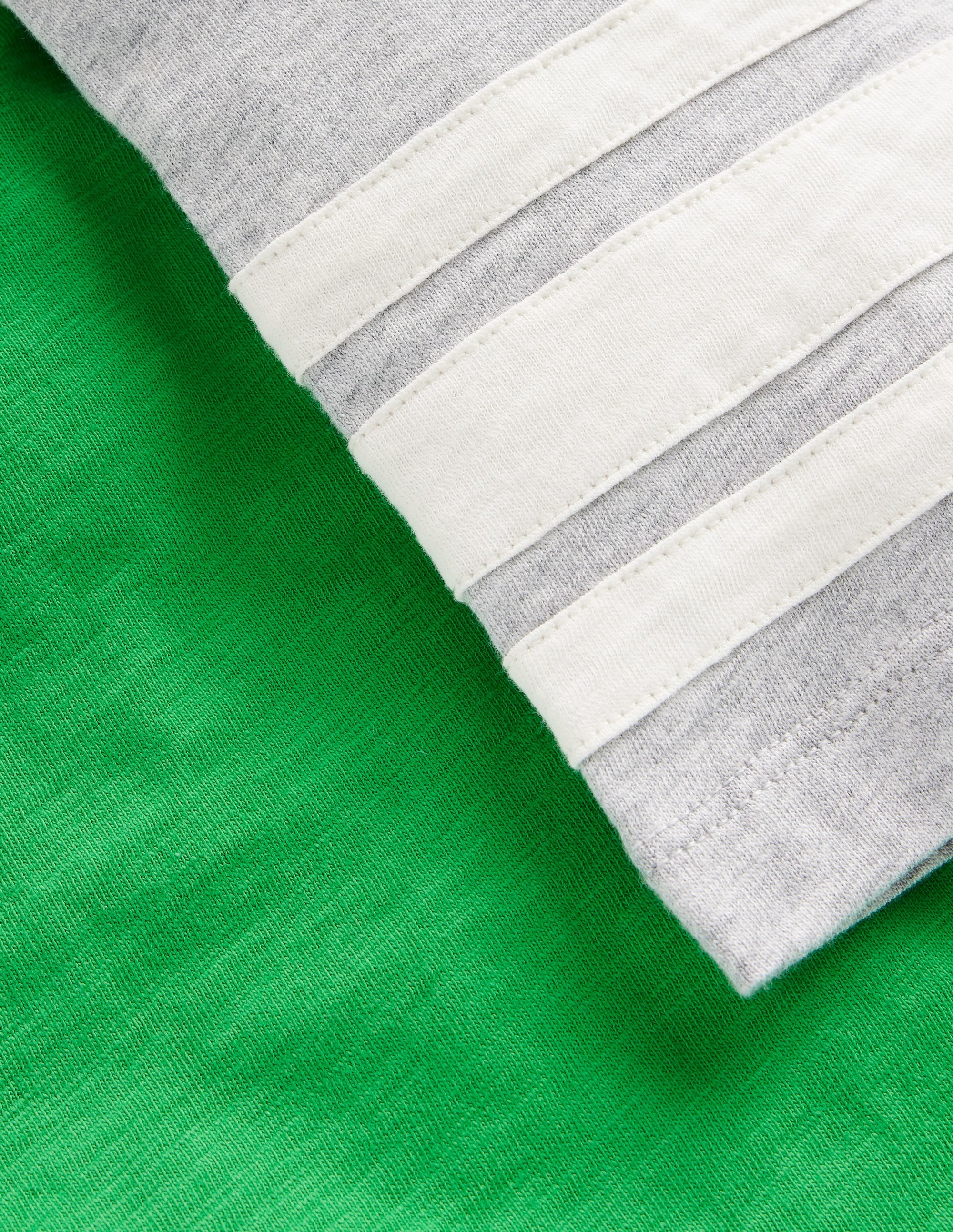 Short Sleeve Raglan T-shirt-Pea Green/Grey Marl/Calico - Image 3