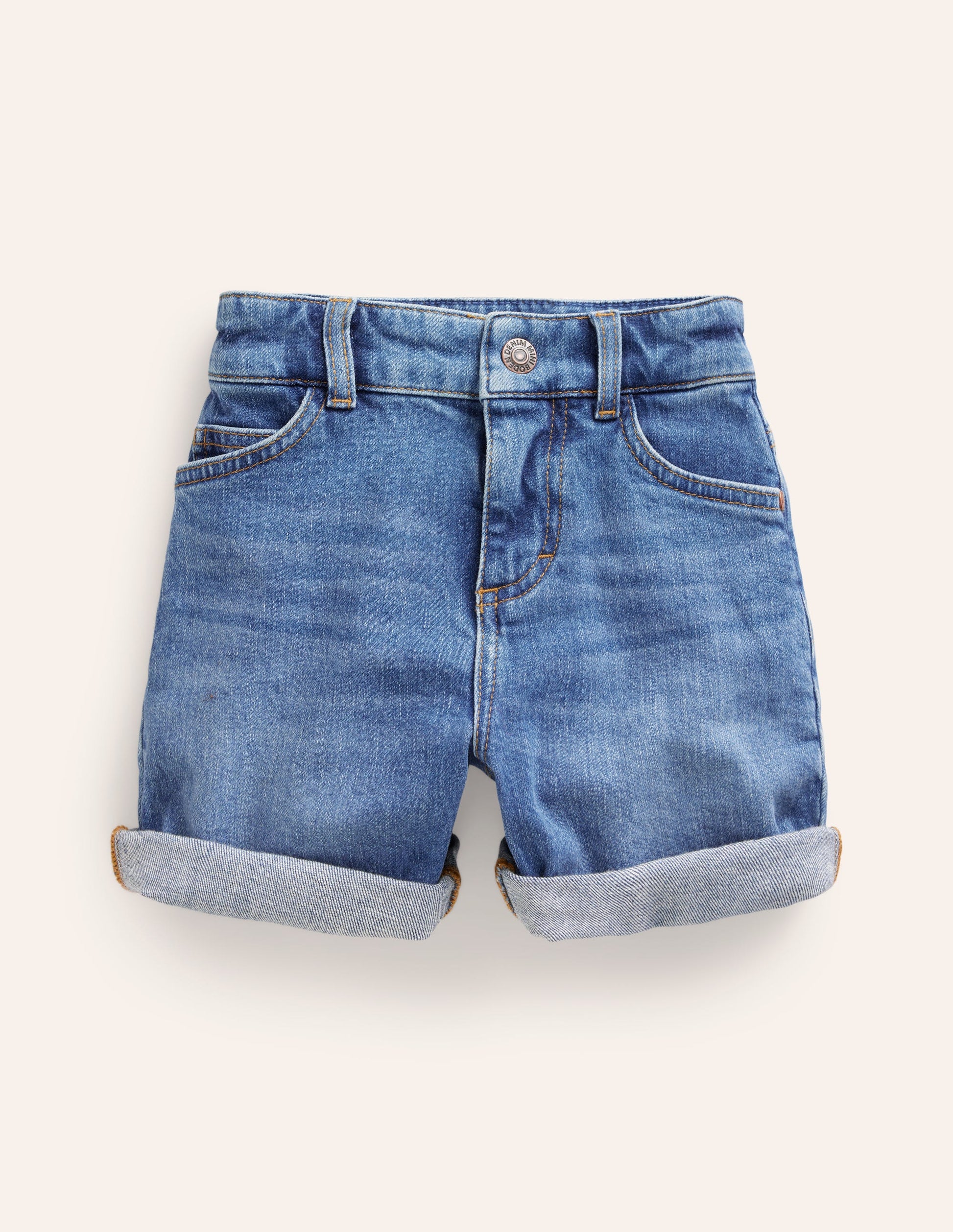 Denim Shorts-Mid Denim-1