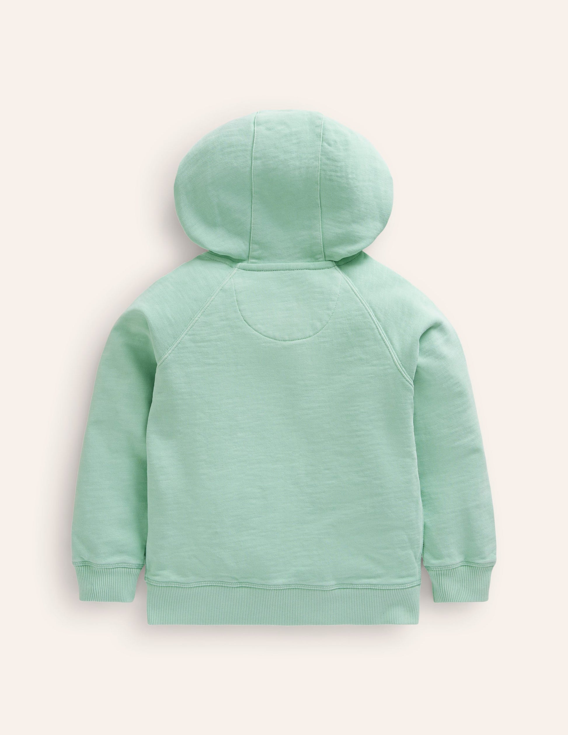 Garment Dye Zip-Through Hoodie-Pistachio Green-2