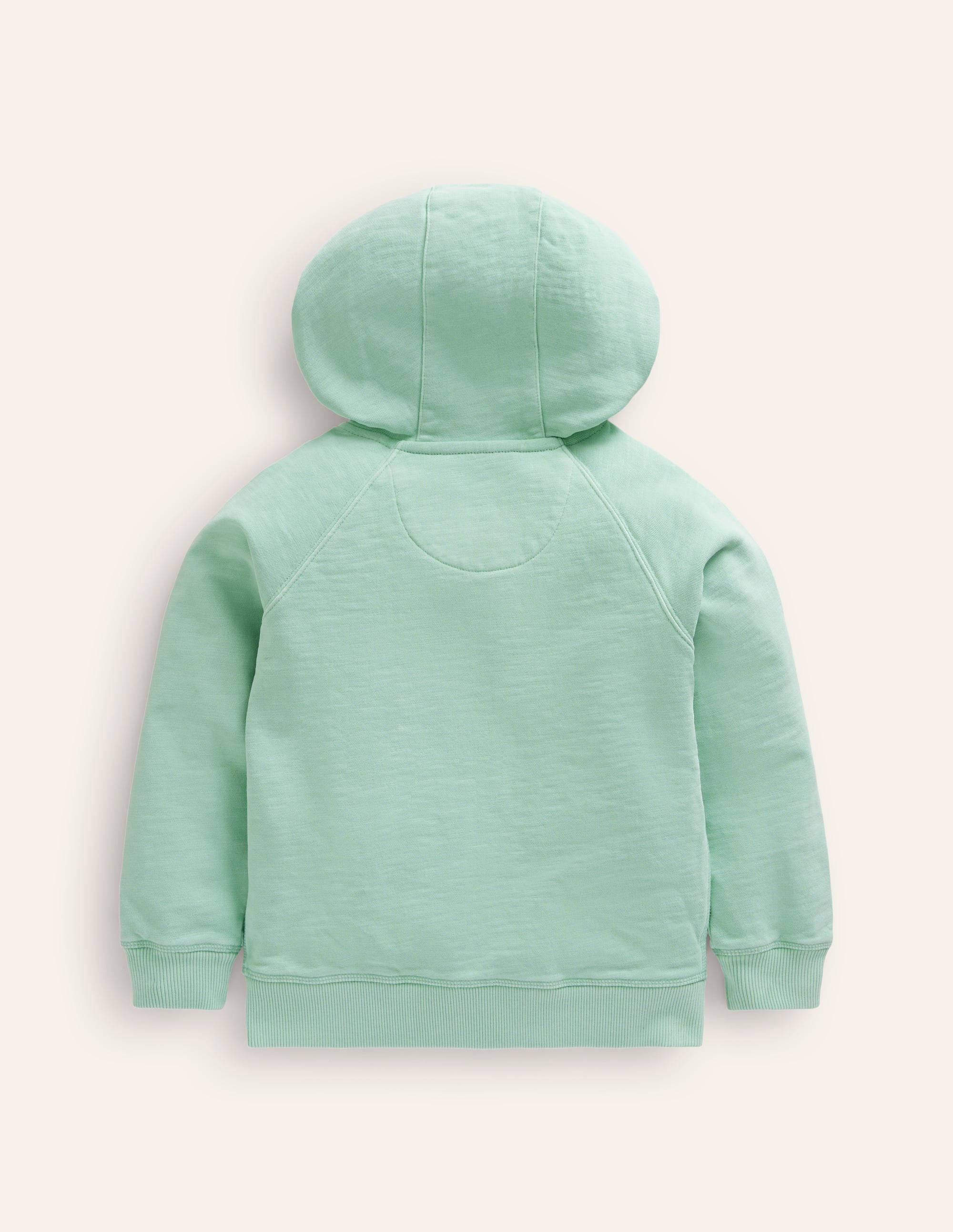 Garment Dye Zip-Through Hoodie-Pistachio Green - Image 2