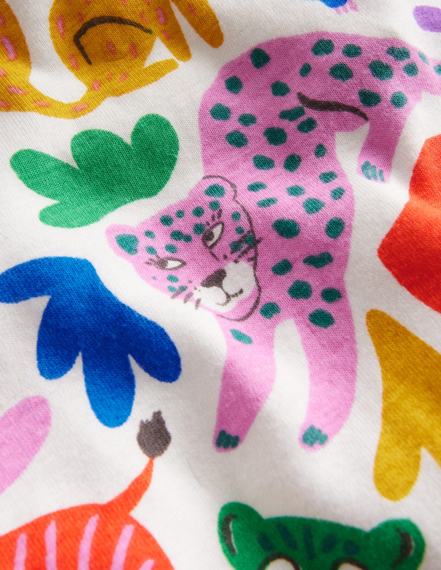 Snug Short John Pyjamas-Multi Safari Friends