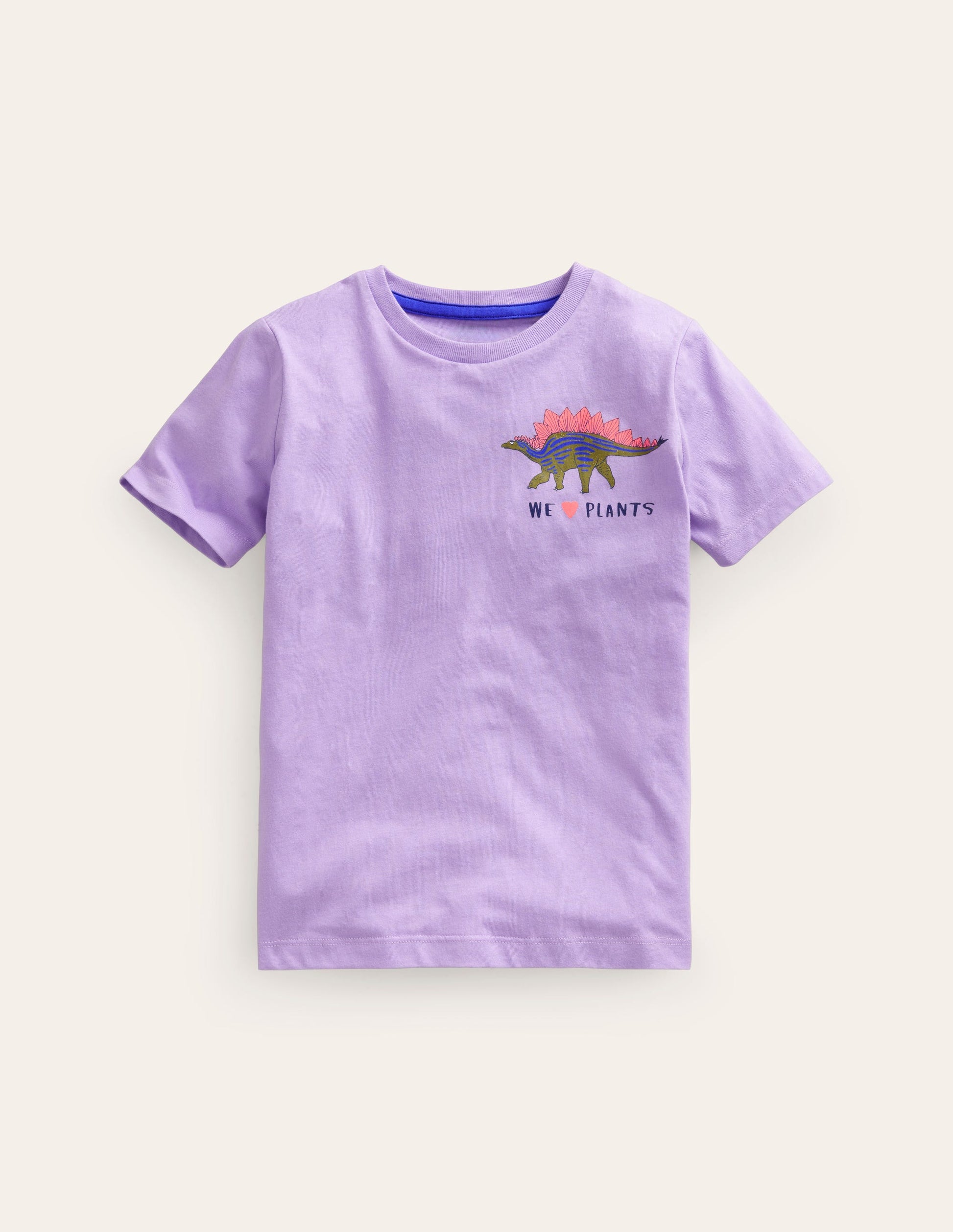 Front & Back Printed T-shirt-Misty Lavender-1