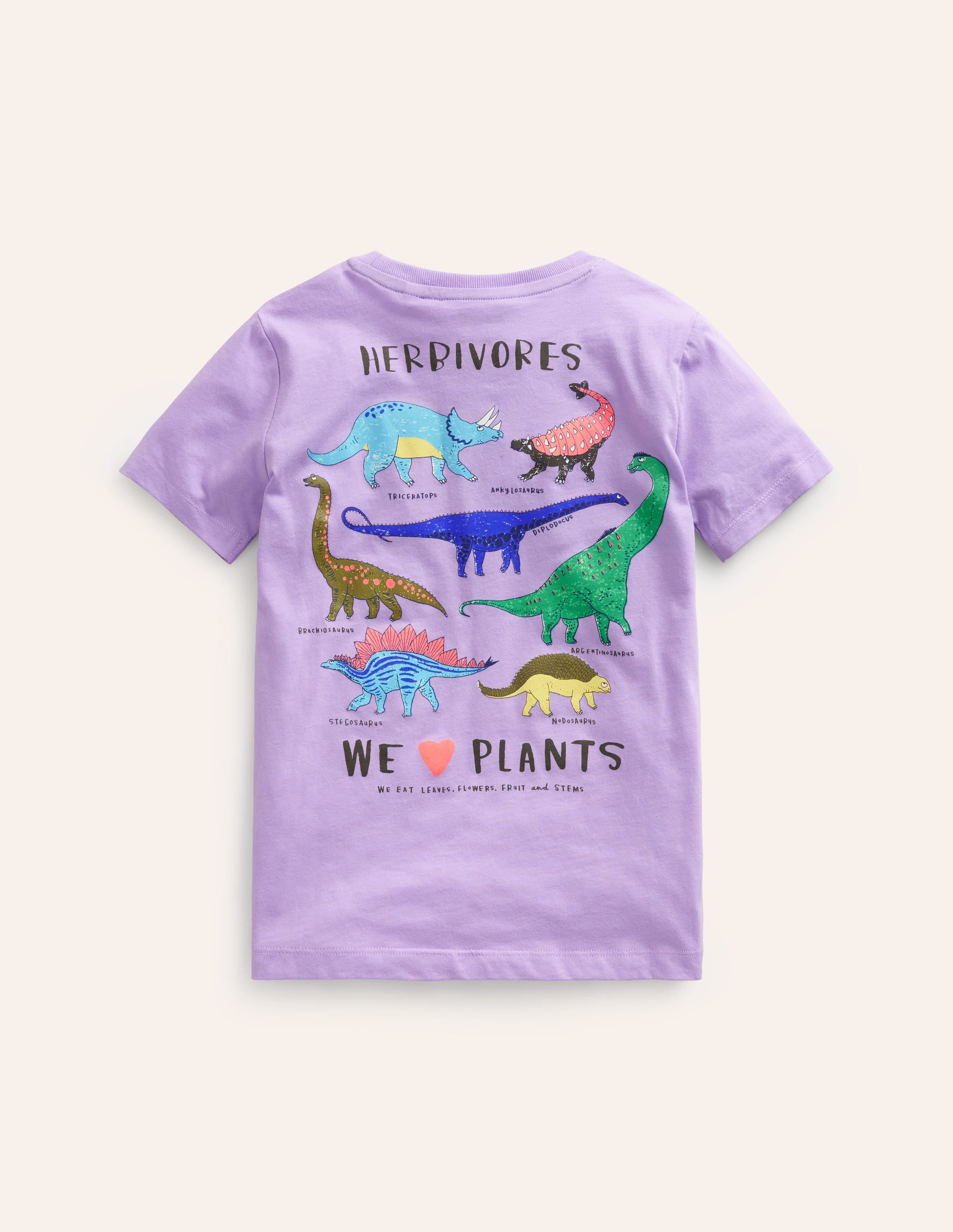 Front & Back Printed T-shirt-Misty Lavender - Image 2