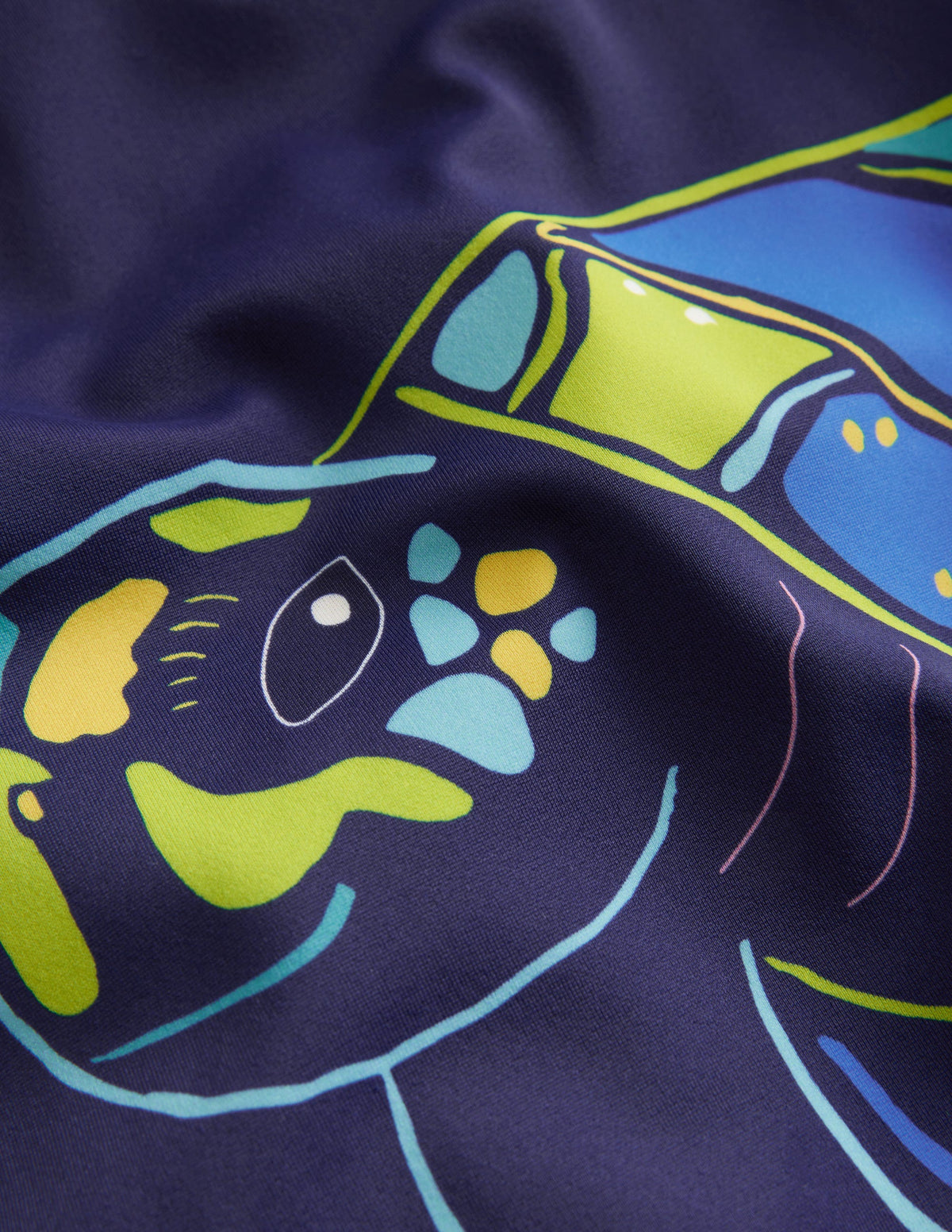 Logo Rash Vest-Turtle Blue-3