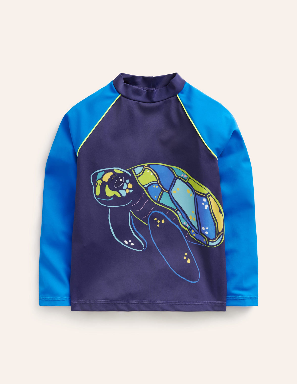 Logo Rash Vest-Turtle Blue-1