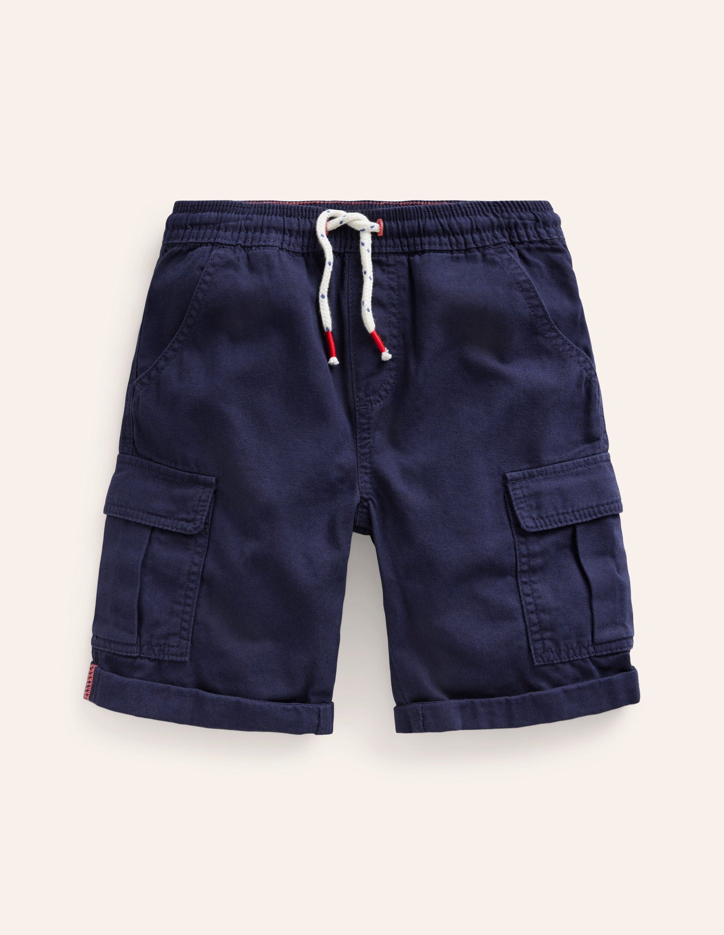 Garment Dye Cargo Shorts-College Navy