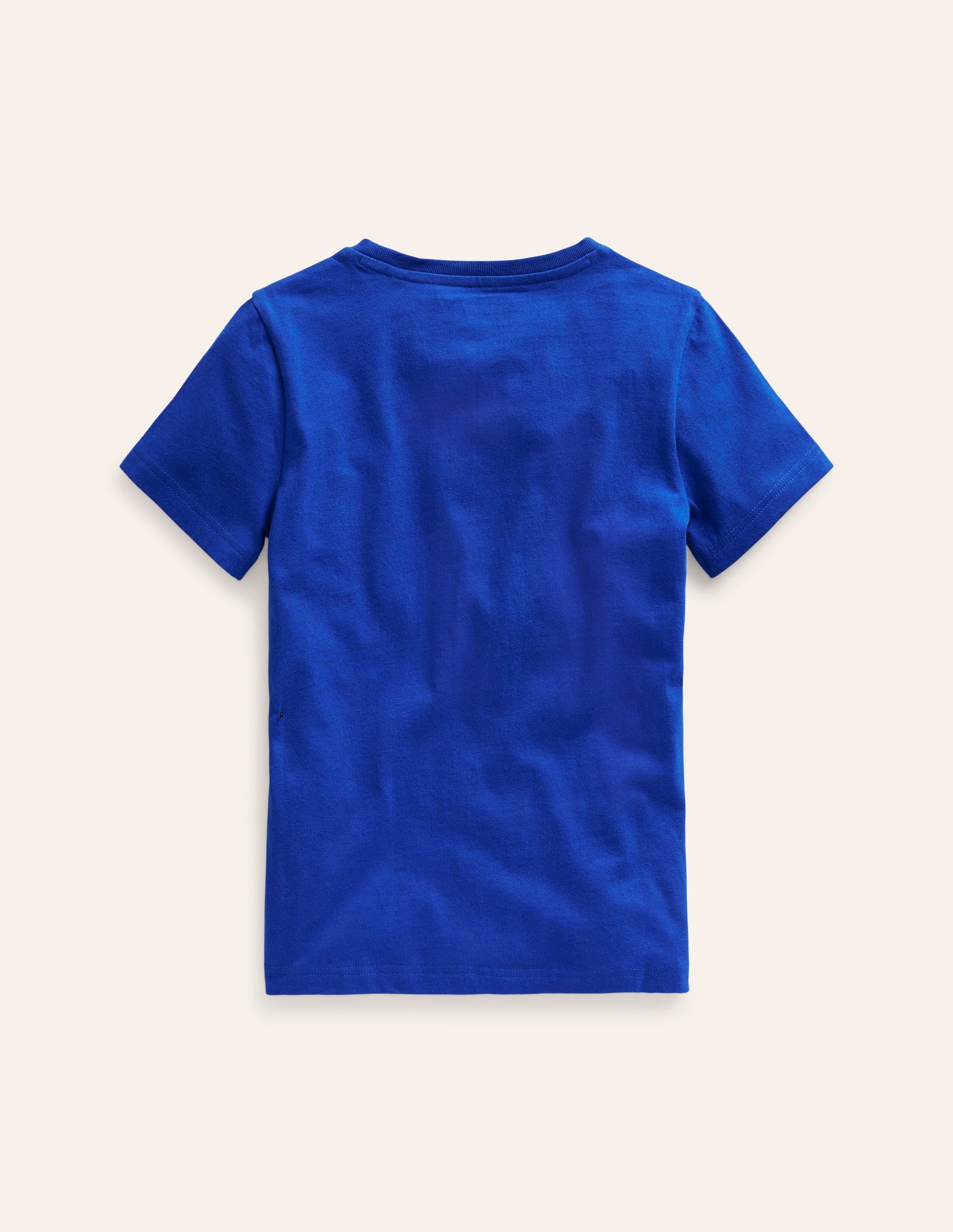 Appliqué Rhino T-shirt-Peacock Plume Blue - Image 2