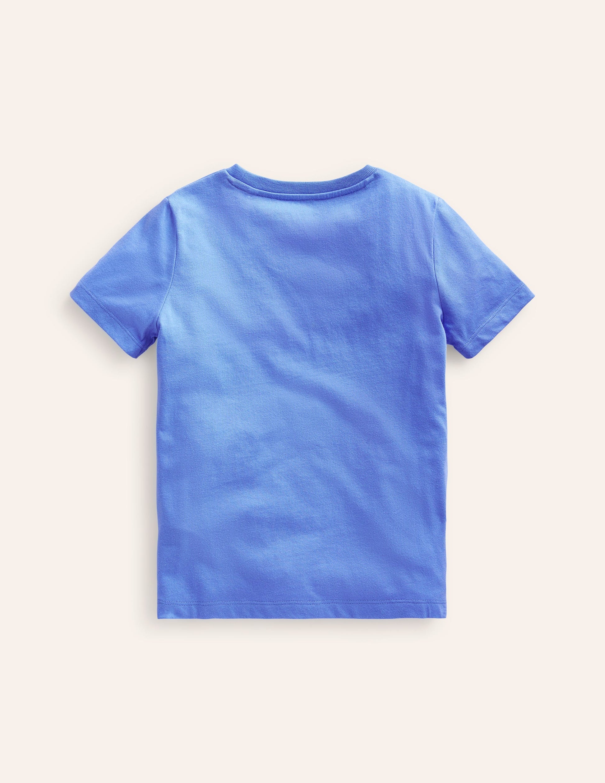 Boucle Detail Animal T-shirt-Surf Blue Dino-2