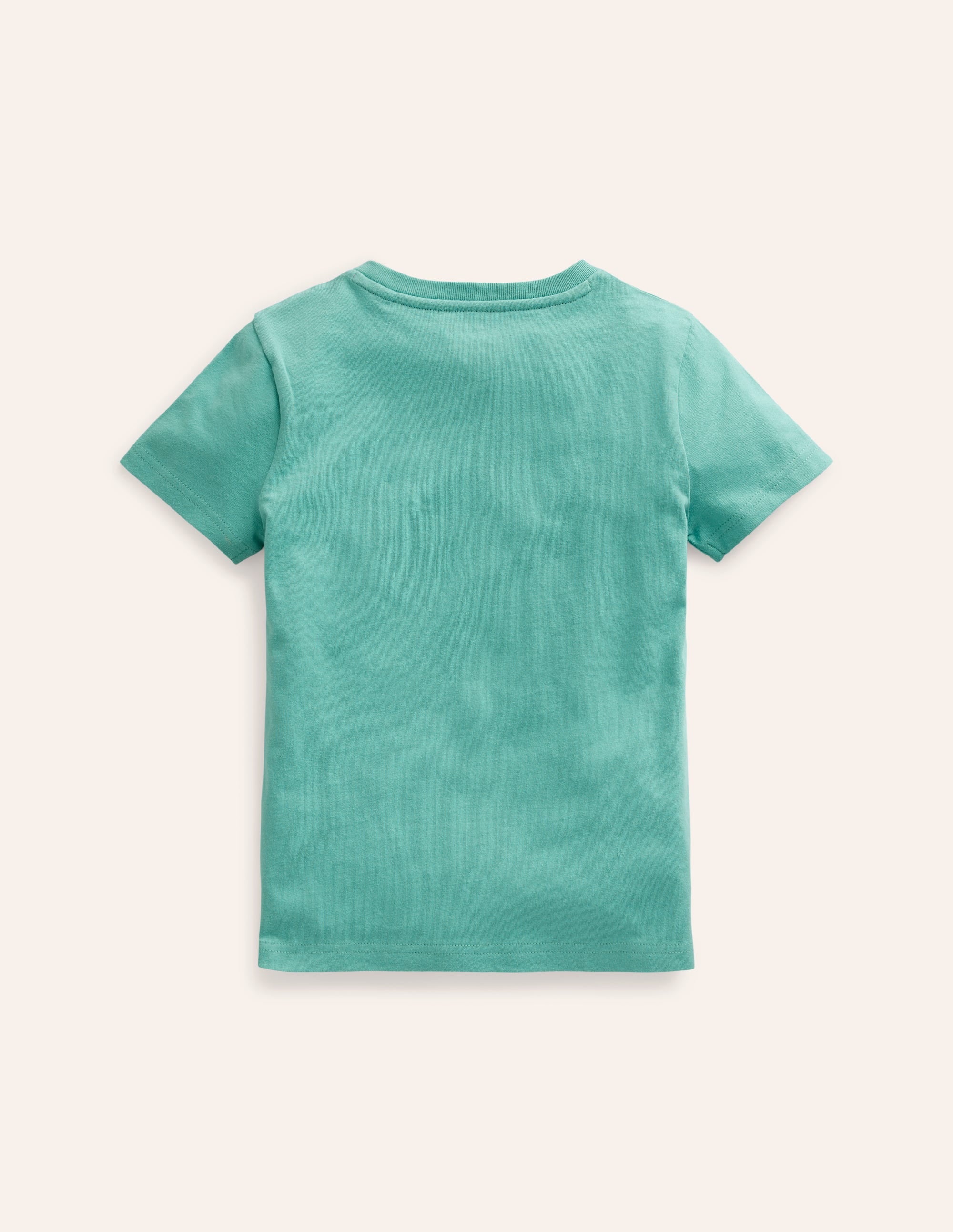 Short Sleeve Applique T-Shirt-Corsica Blue Grasshopper - Image 2