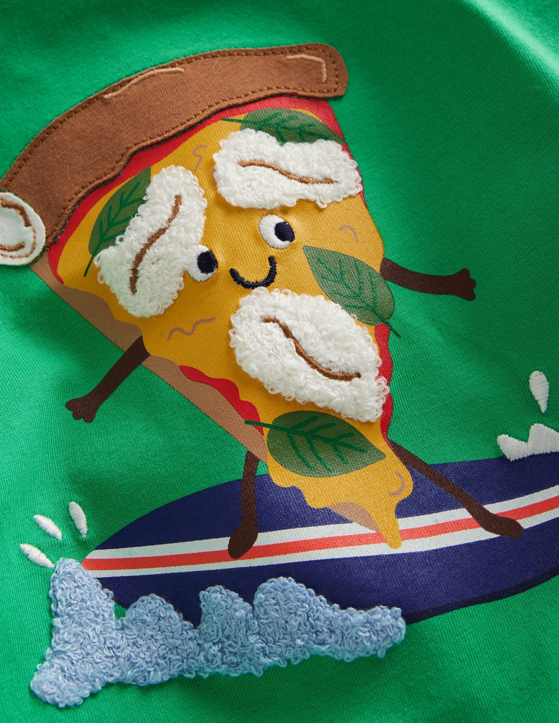 Funny Logo T-shirt-Pea Green Pizza-3
