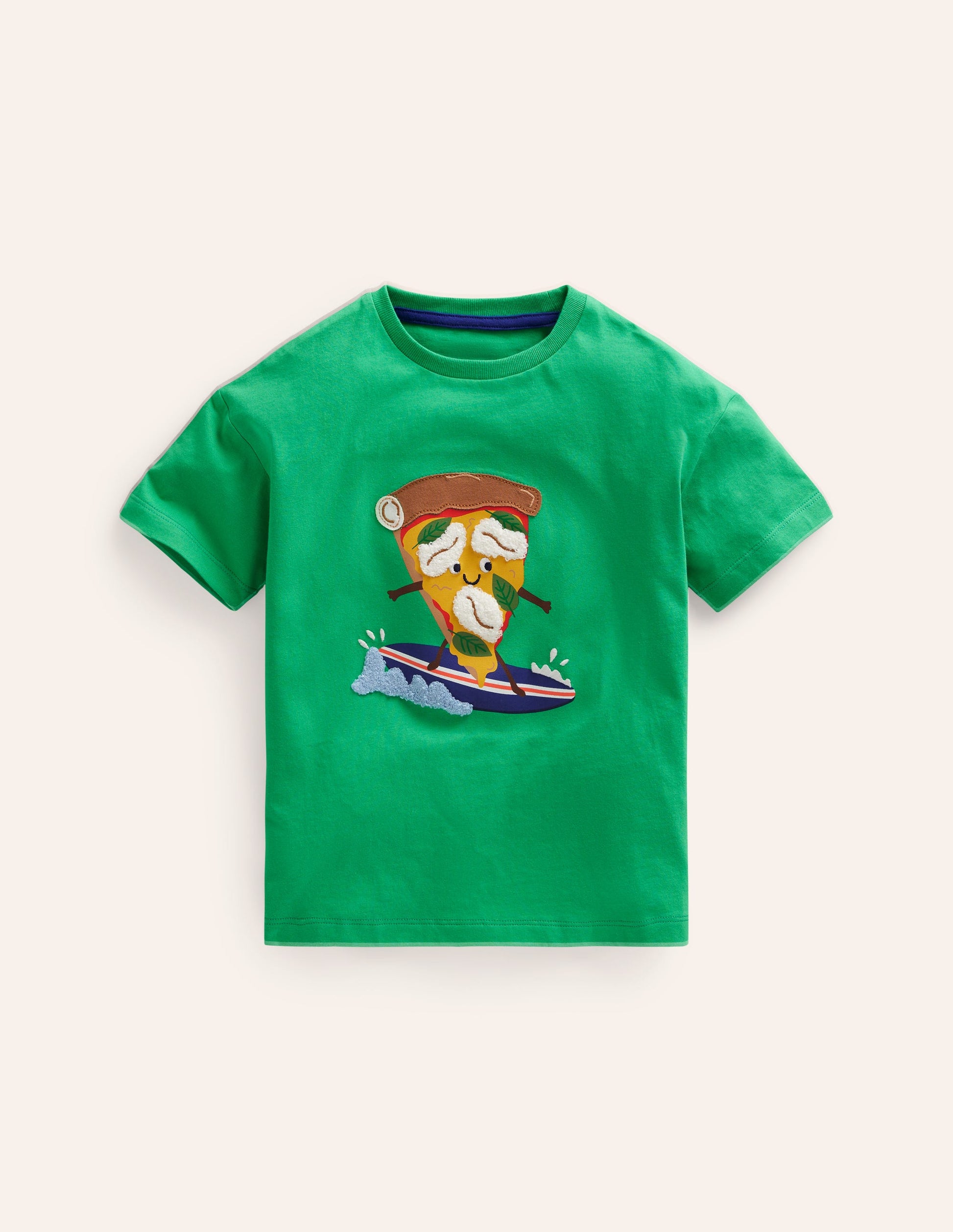 Funny Logo T-shirt-Pea Green Pizza-1