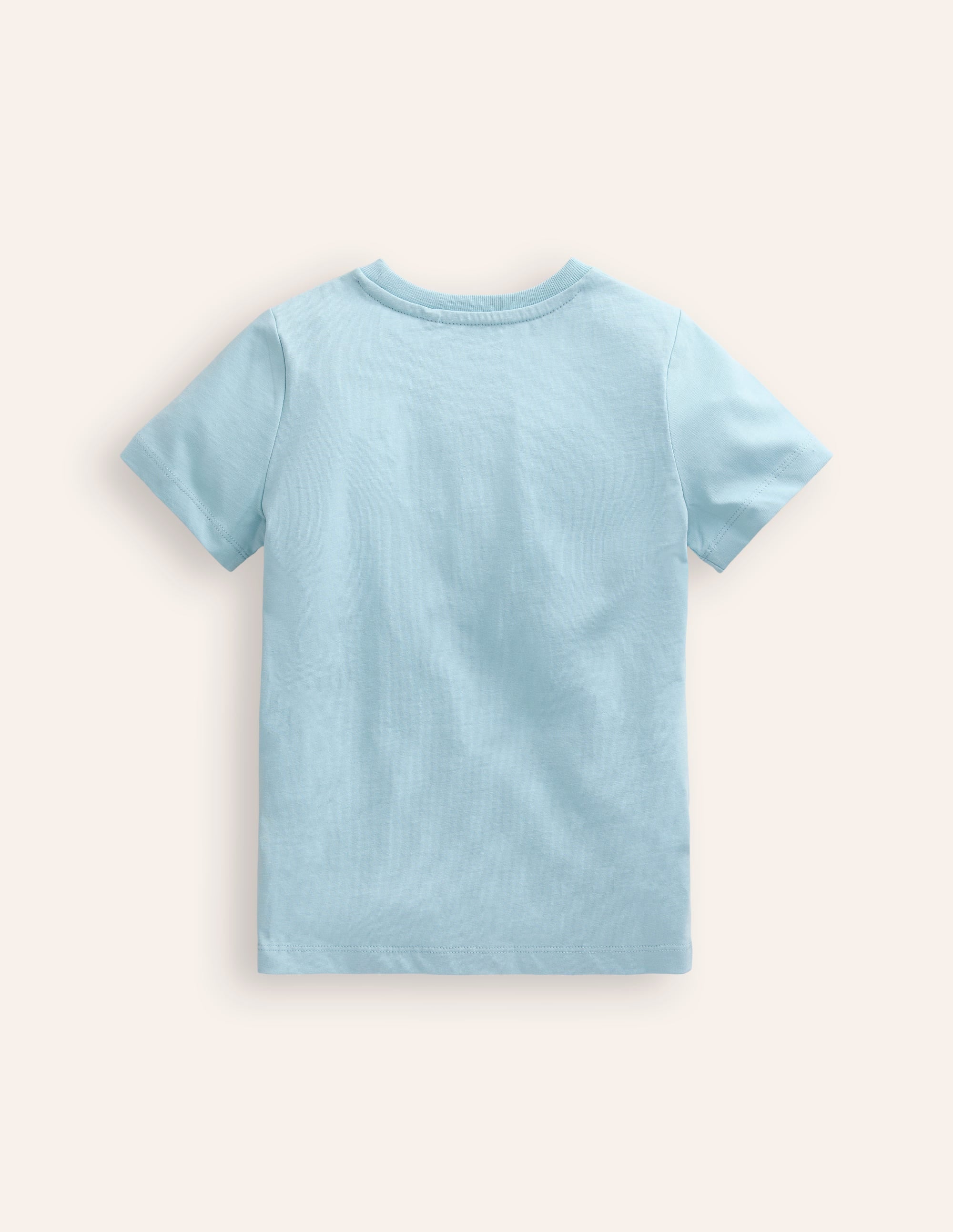 Riso Printed T-shirt-Vintage Blue Planets - Image 2
