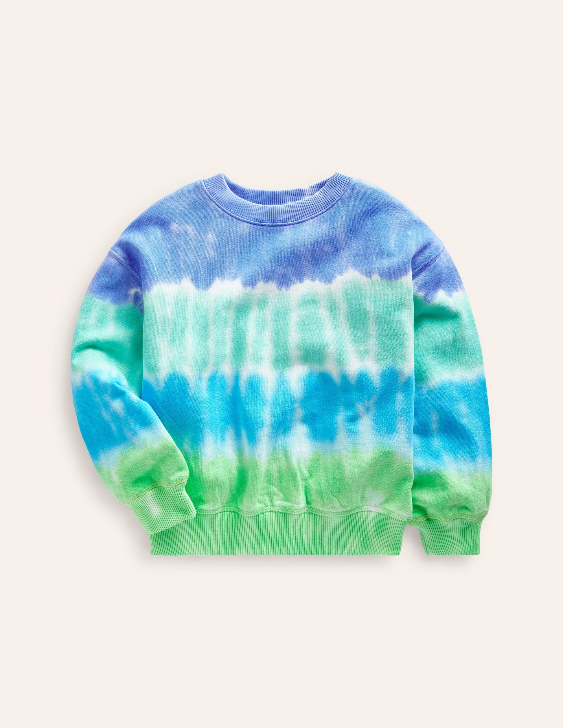 Tie Dye Sweatshirt-Blue Tie Dye-1