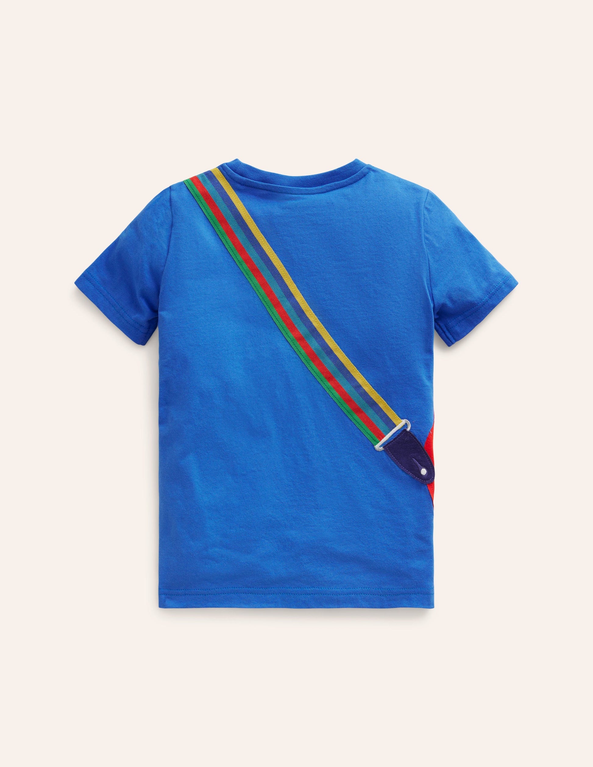 Appliqué Guitar T-shirt-Duck Egg Blue Guitar-3