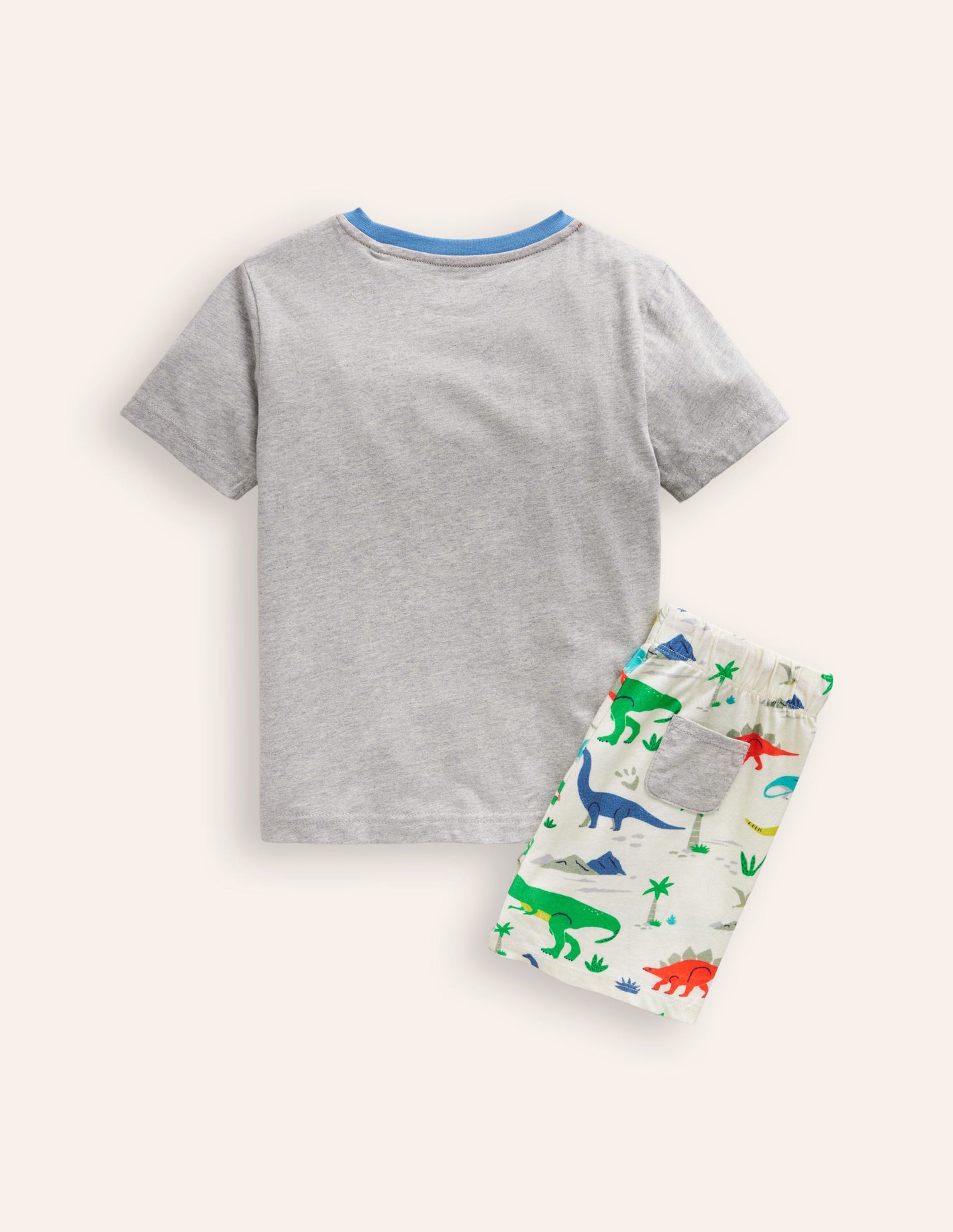 Fun Jersey Play Set-Grey Marl/ Dinosaur