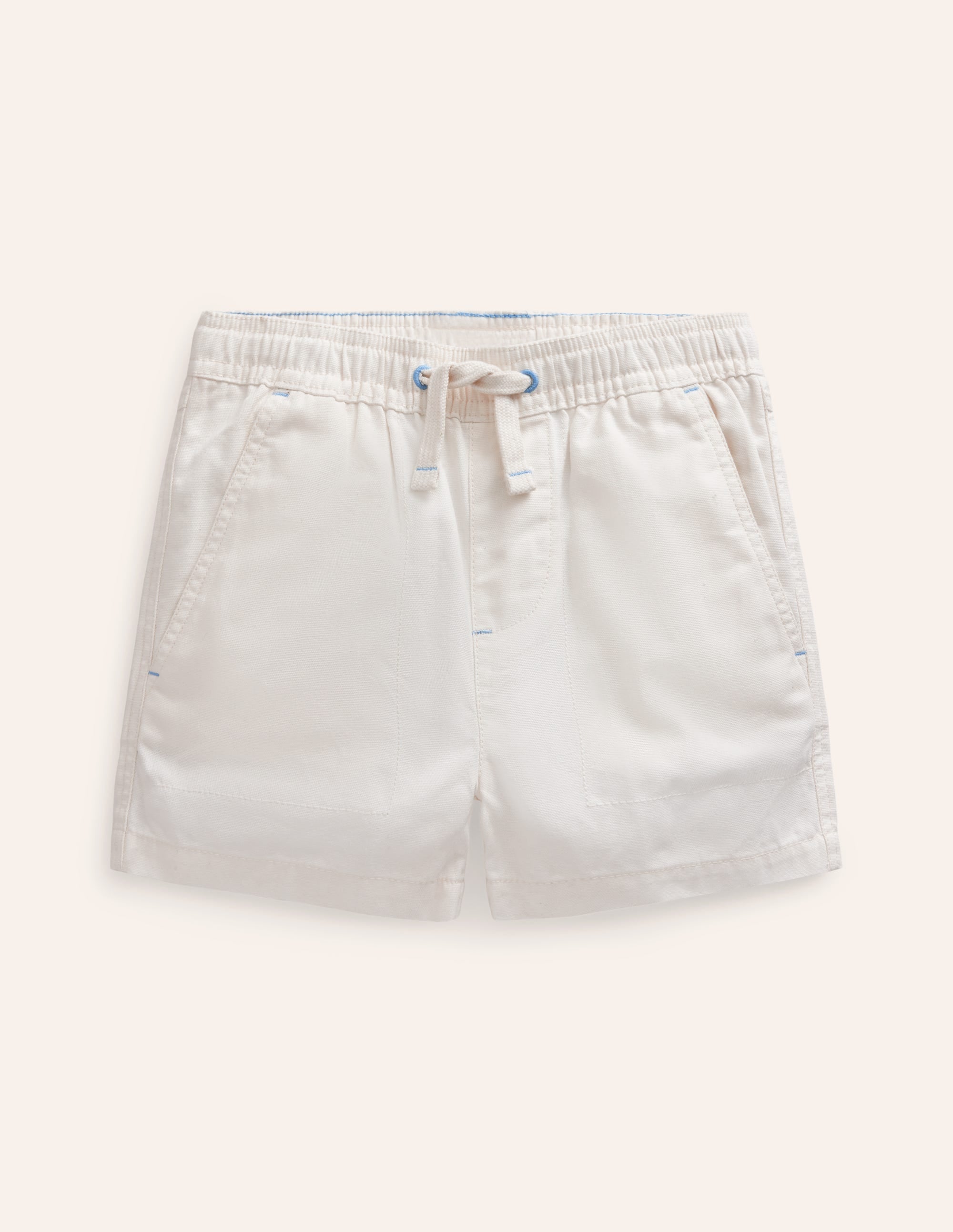 Pull-on Dock Shorts-White - Image 1
