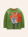Superstitch T-shirt-Leaf Green Fox