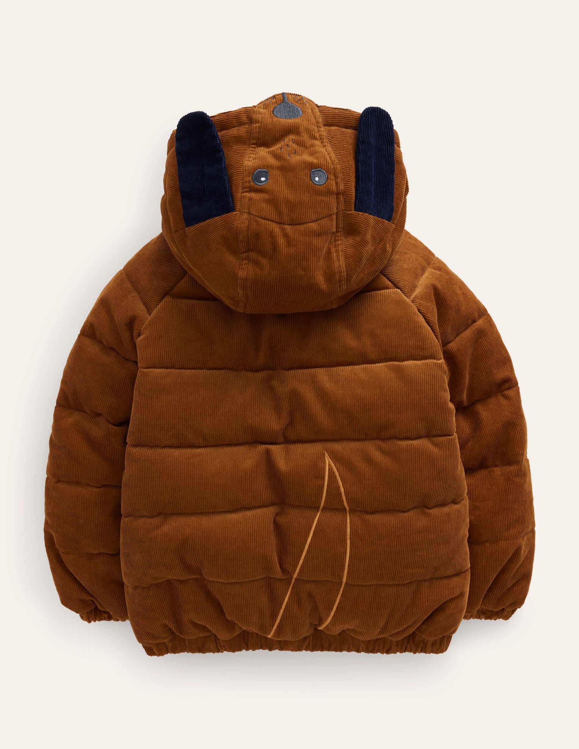 Novelty Padded Coat-Butterscotch Brown-2
