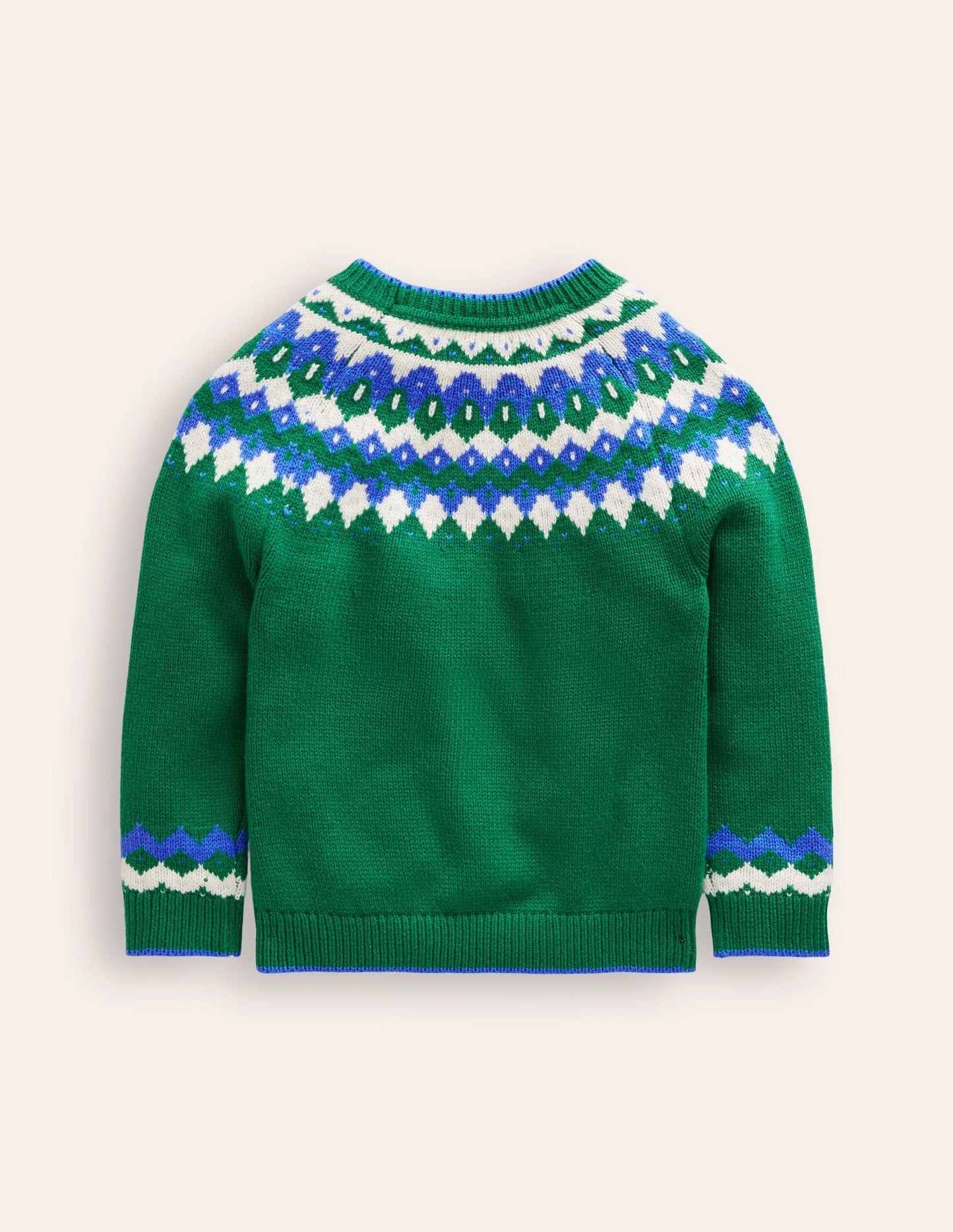 Fair Isle Jumper-Ivy Green