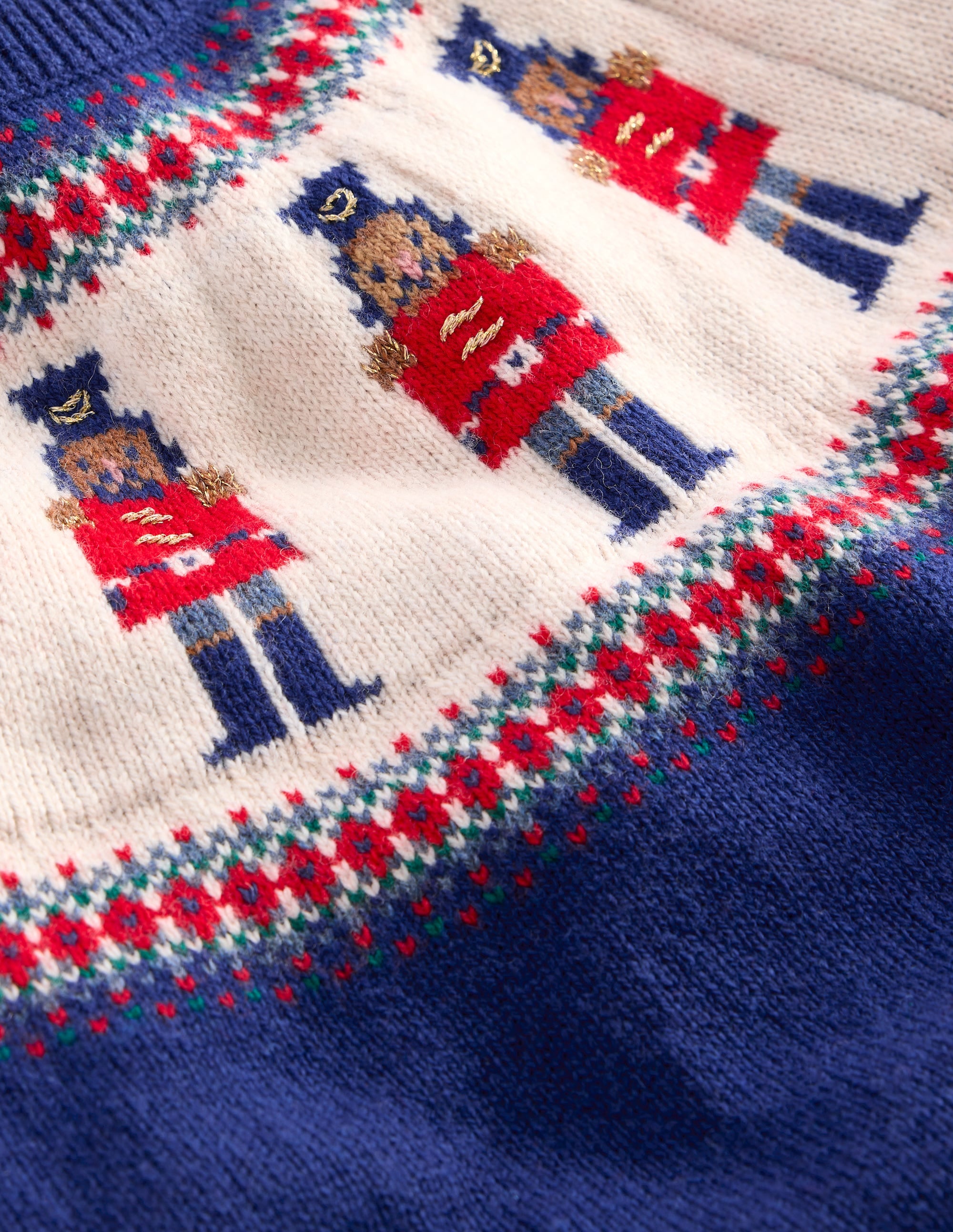 Fair Isle Jumper-Navy Nutcrackers - Image 4