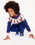 Fair Isle Jumper-Navy Nutcrackers