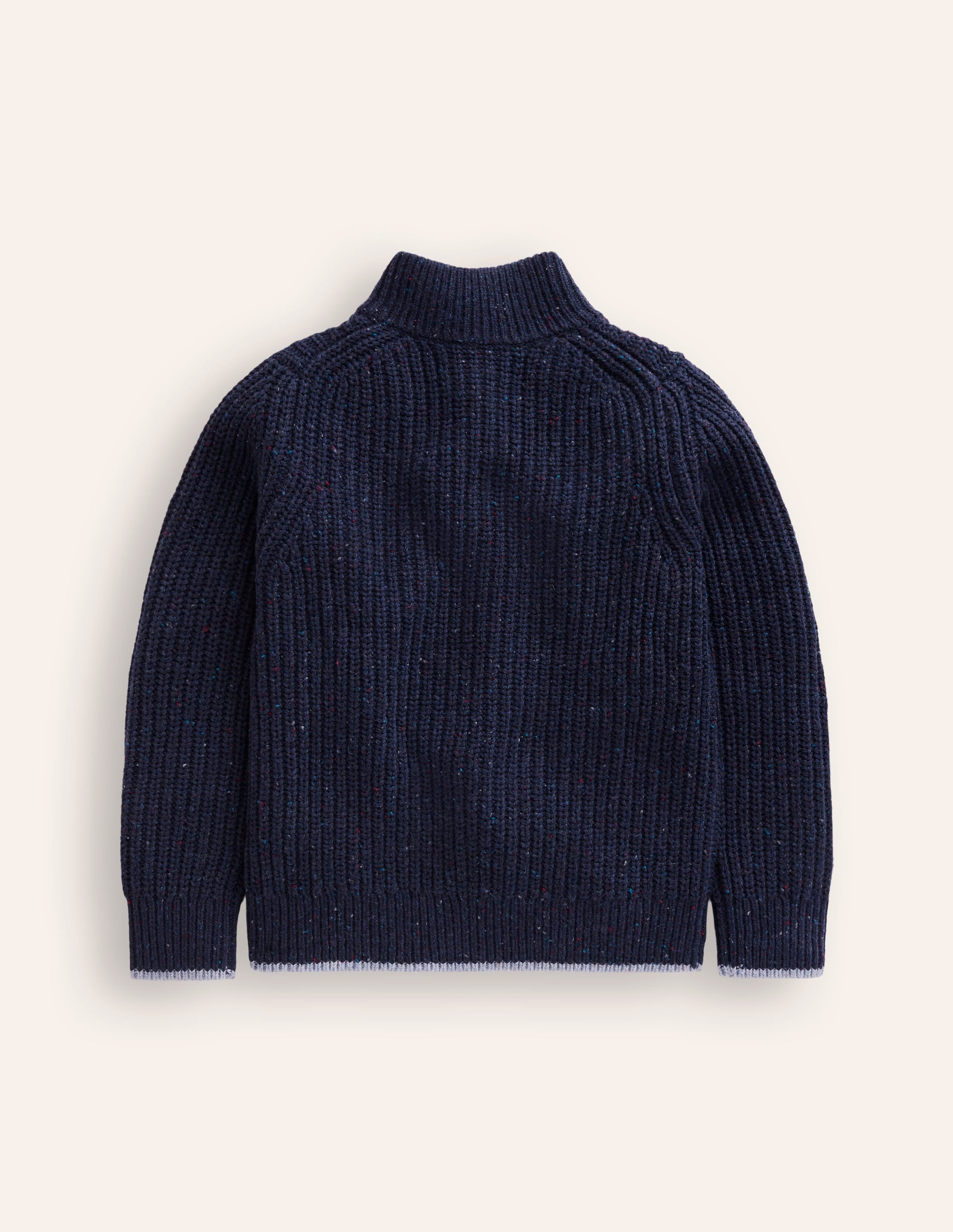 Heritage Half-Zip Jumper-Navy Neps - Image 2