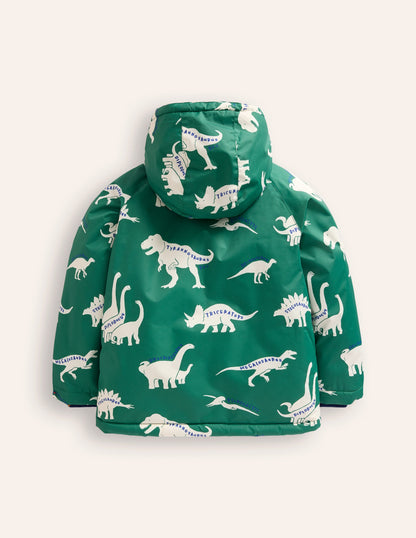 Sherpa Lined Anorak-Spruce Green Dino