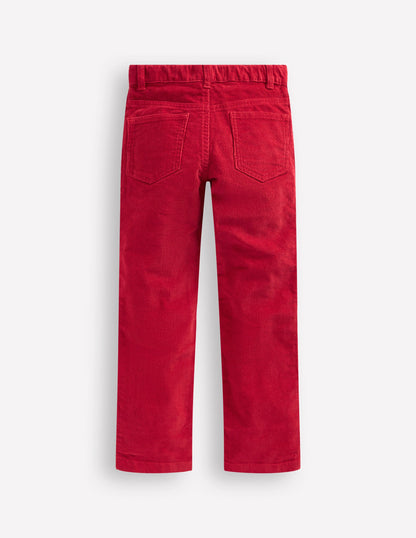 Classic Cord Trousers-Rockabilly Red-2