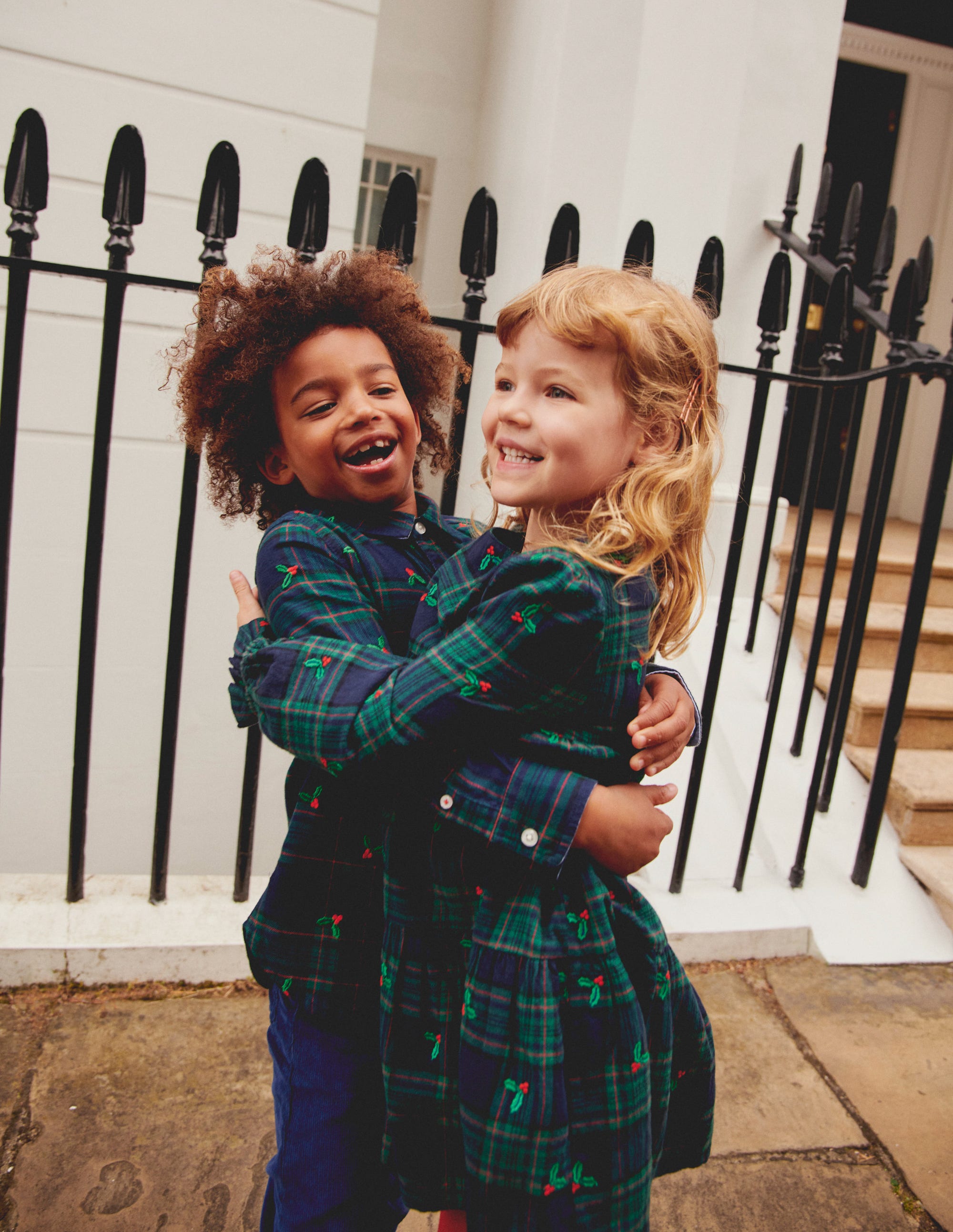 Cosy Cotton Check Shirt-Christmas Embroidered Check - Image 5
