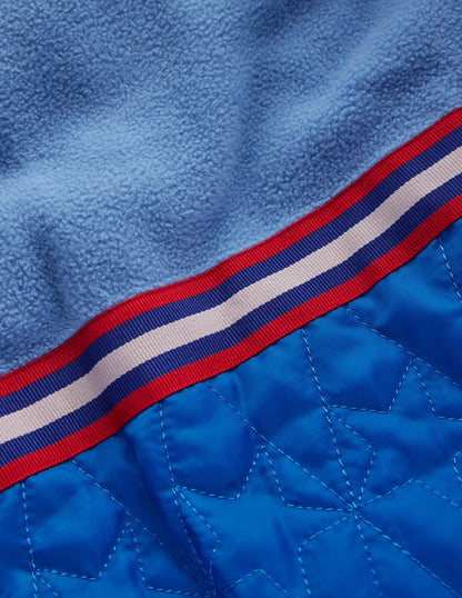 Fleece Lined Padded Coat-College Navy Colourblock-3