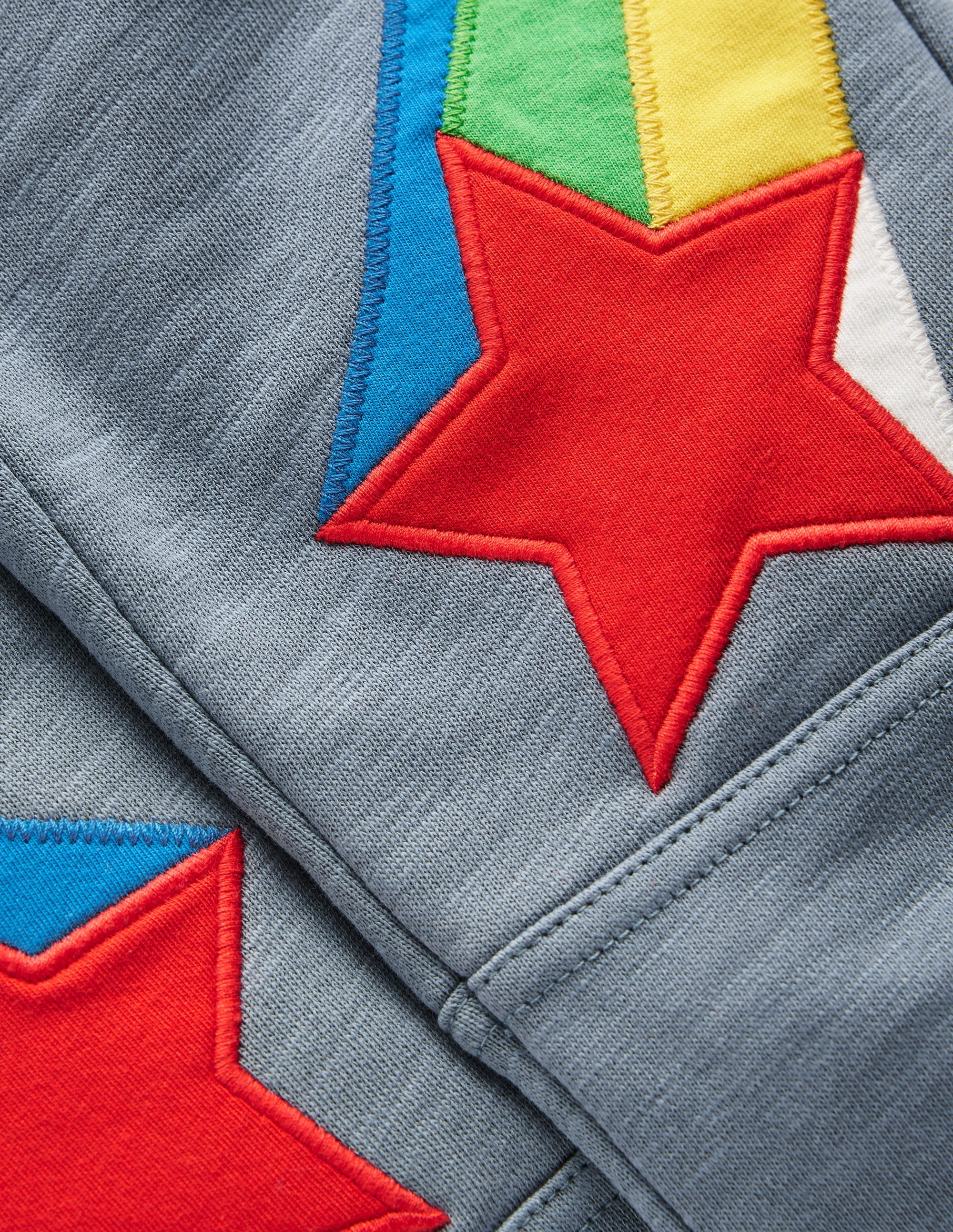 Warrior Knee Joggers-Colbart Grey Rainbow Star - Image 3