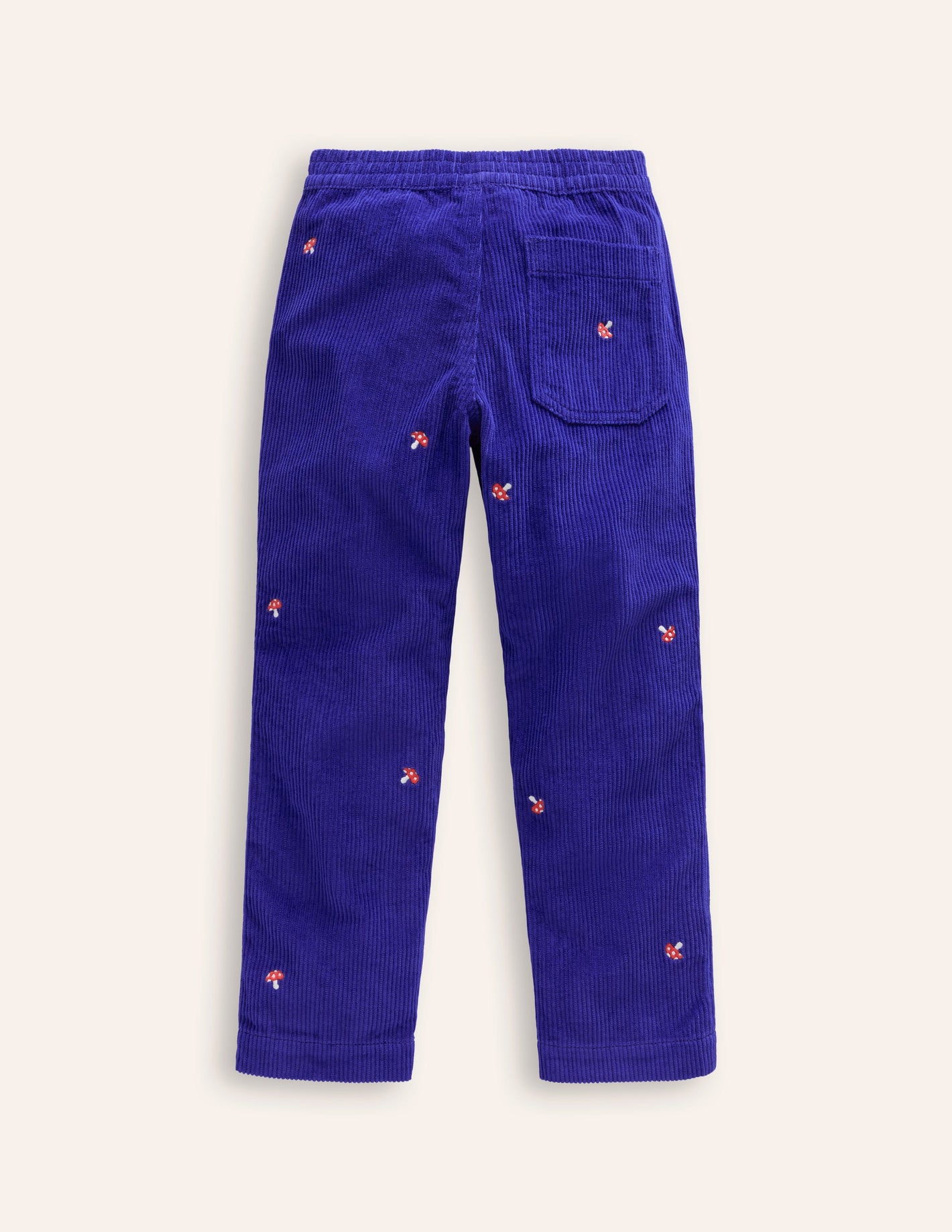 Pull-On Cord Trousers-Sapphire Blue Toadstool