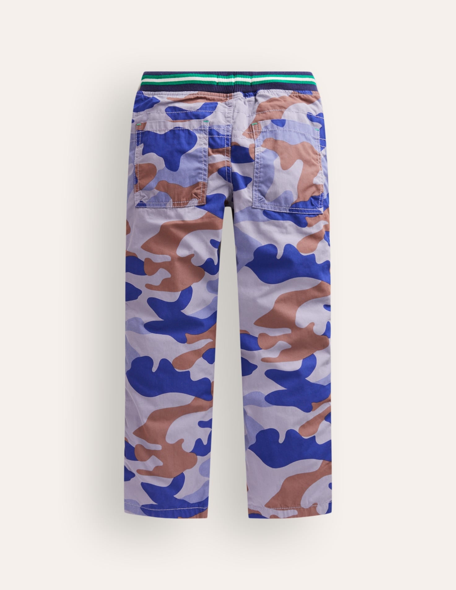 Cosy Lined Trousers-Blue Camo - Image 2