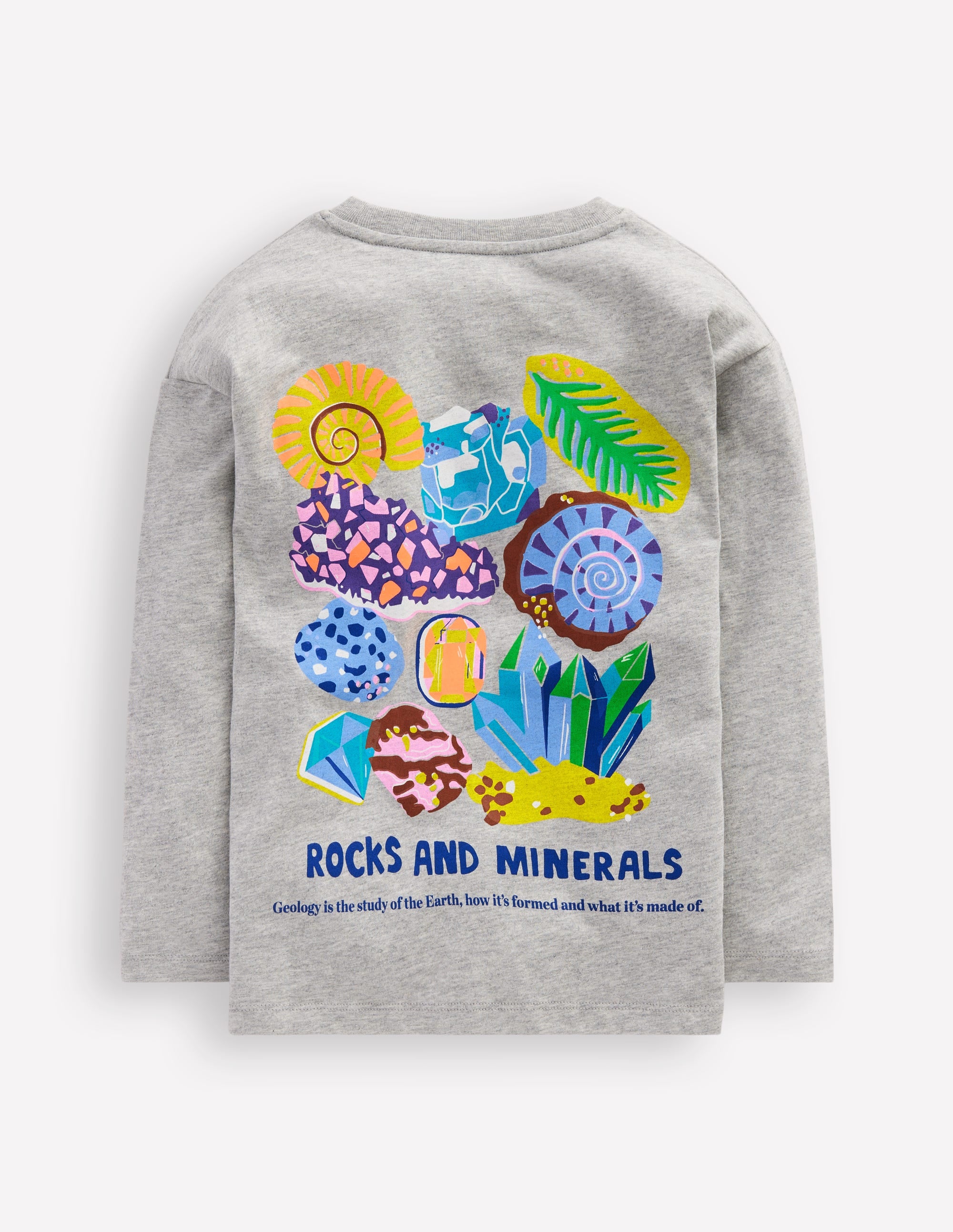Fun Science Logo T-shirt-Grey Marl Gemstones - Image 2