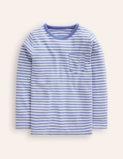Cosy Brushed Top-Ivory/Bluejay-1