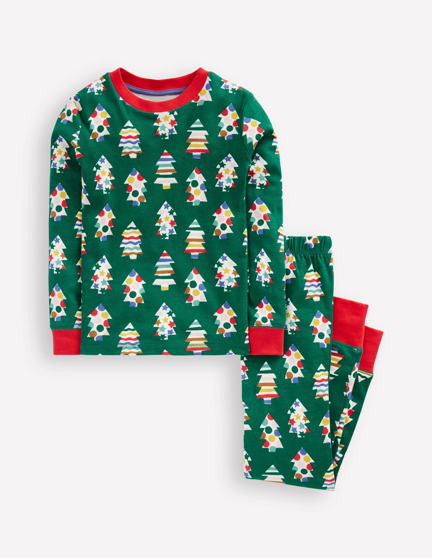 Snug Glow-In-The-Dark Pyjamas-Christmas Trees