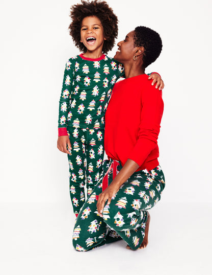 Snug Glow-In-The-Dark Pyjamas-Christmas Trees