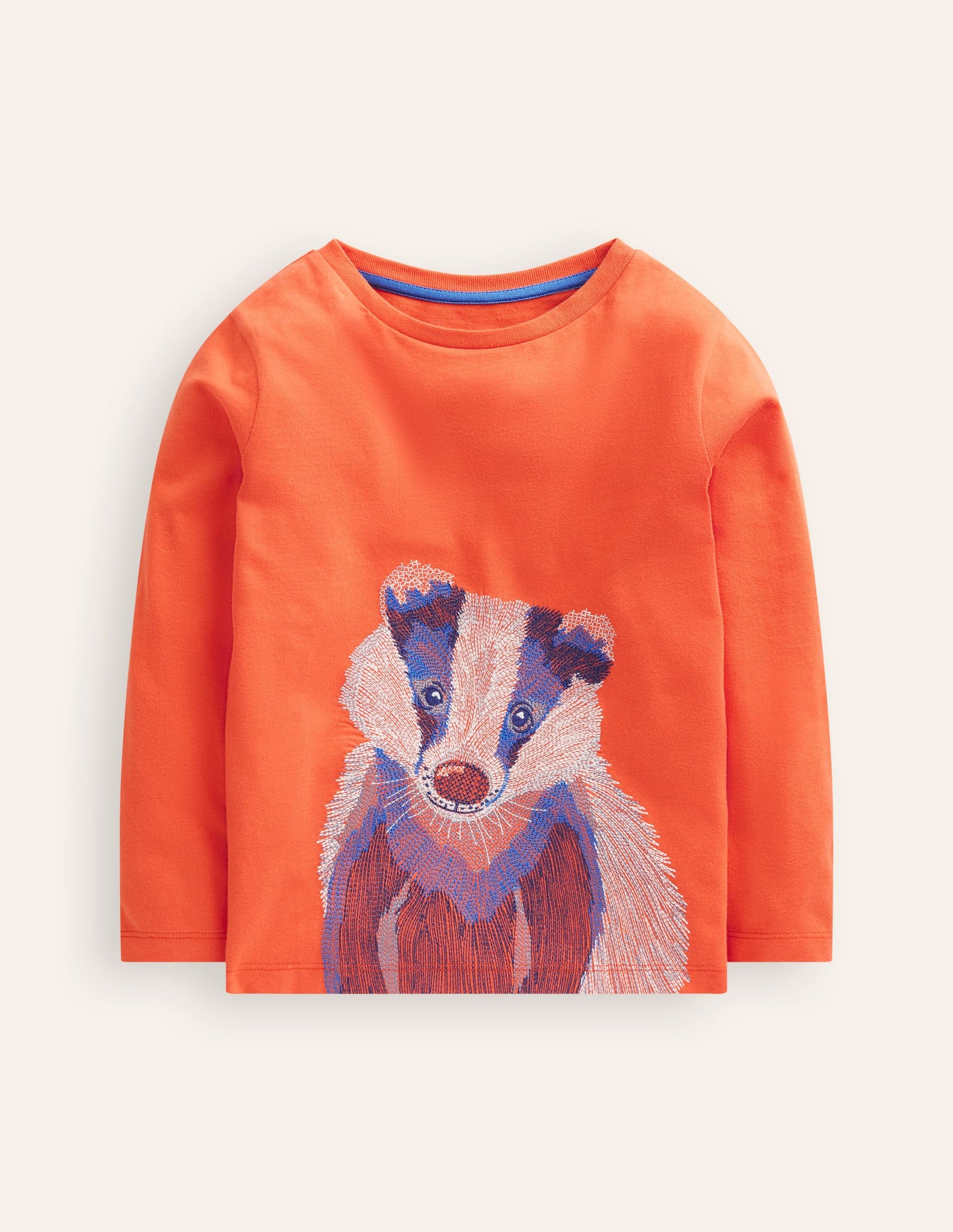 Superstitch T-shirt-Terracotta Orange Badger