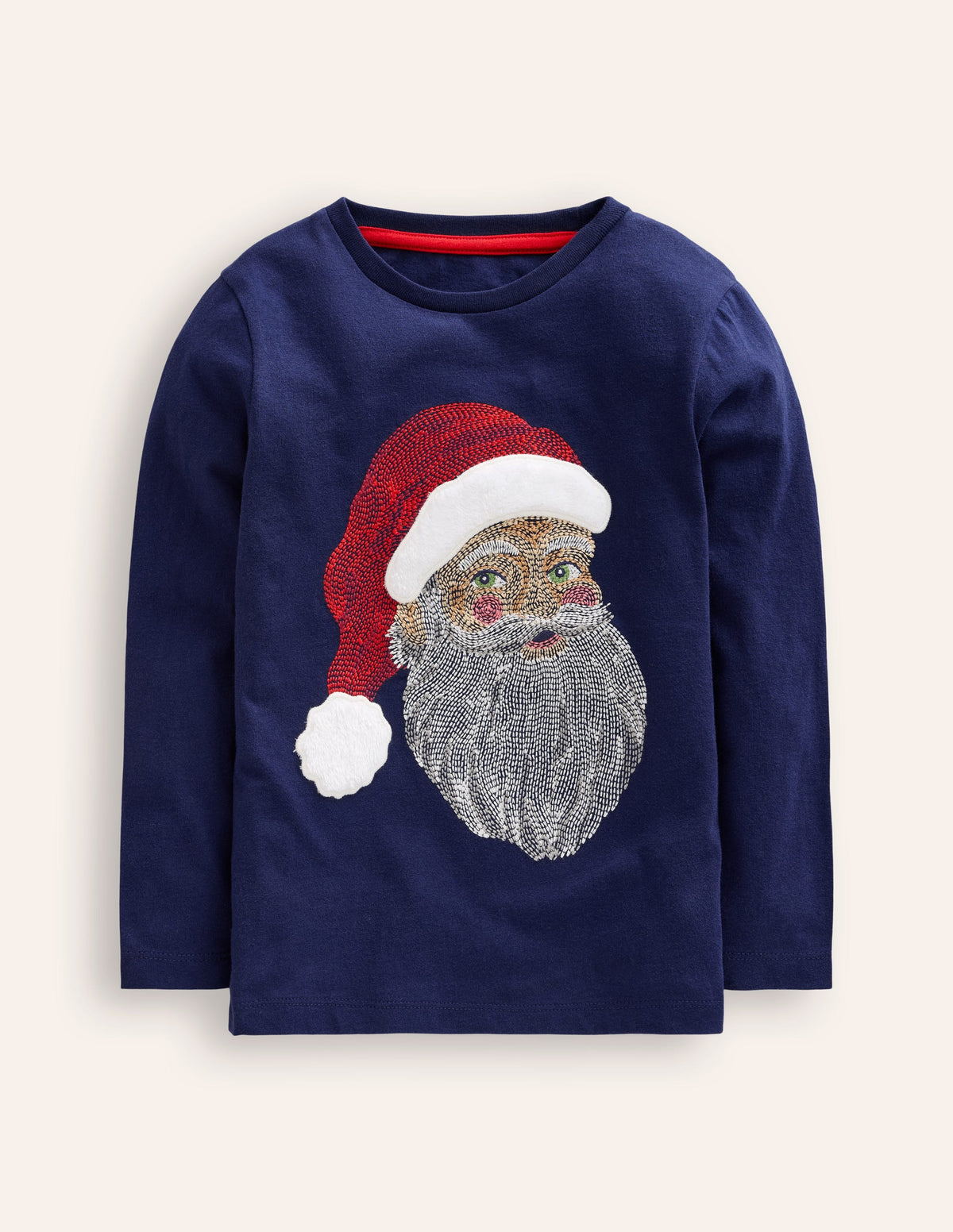 Superstitch T-shirt-College Navy Santa - Image 1