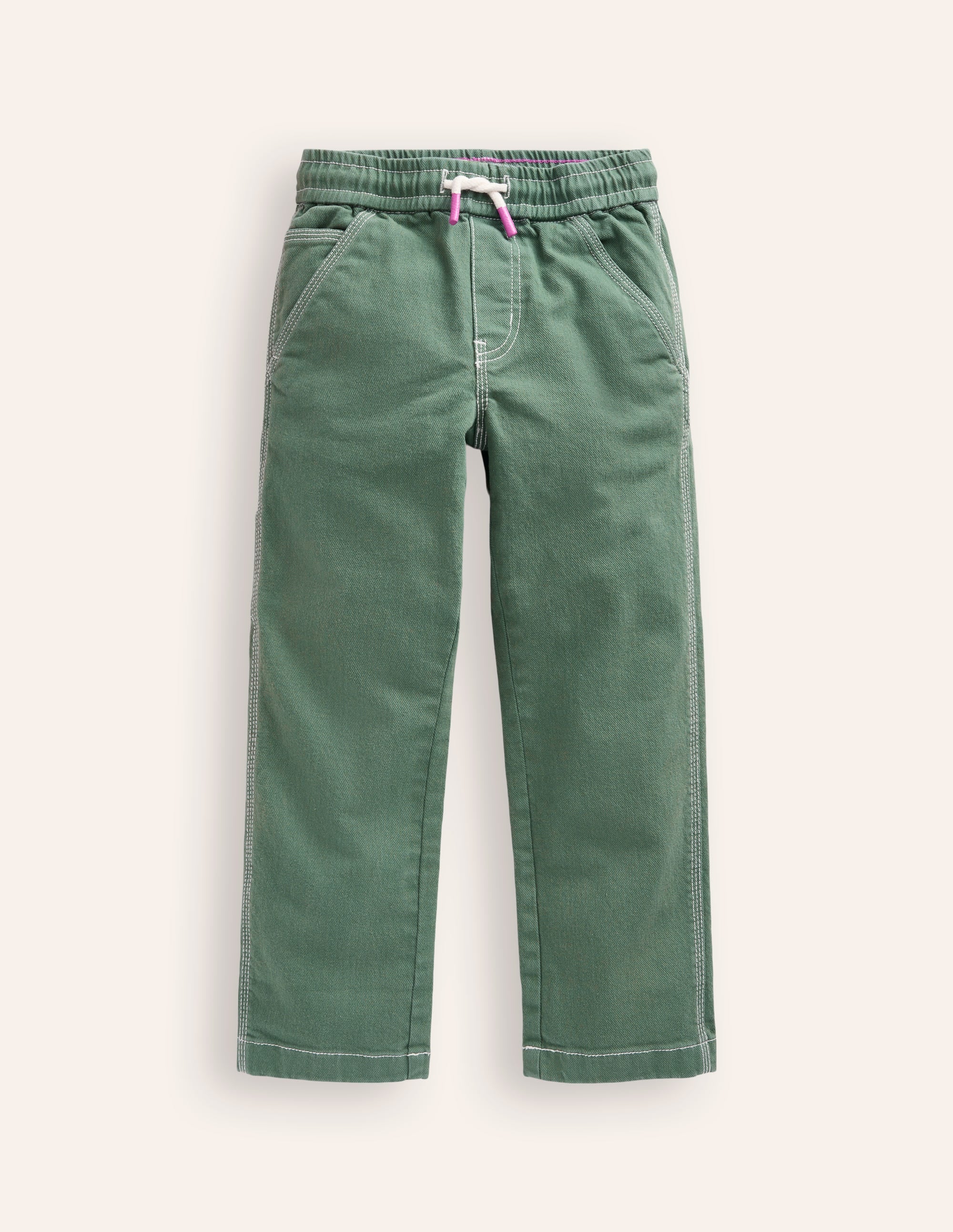 Pull-On Pocket Trousers-Spruce Green - Image 1