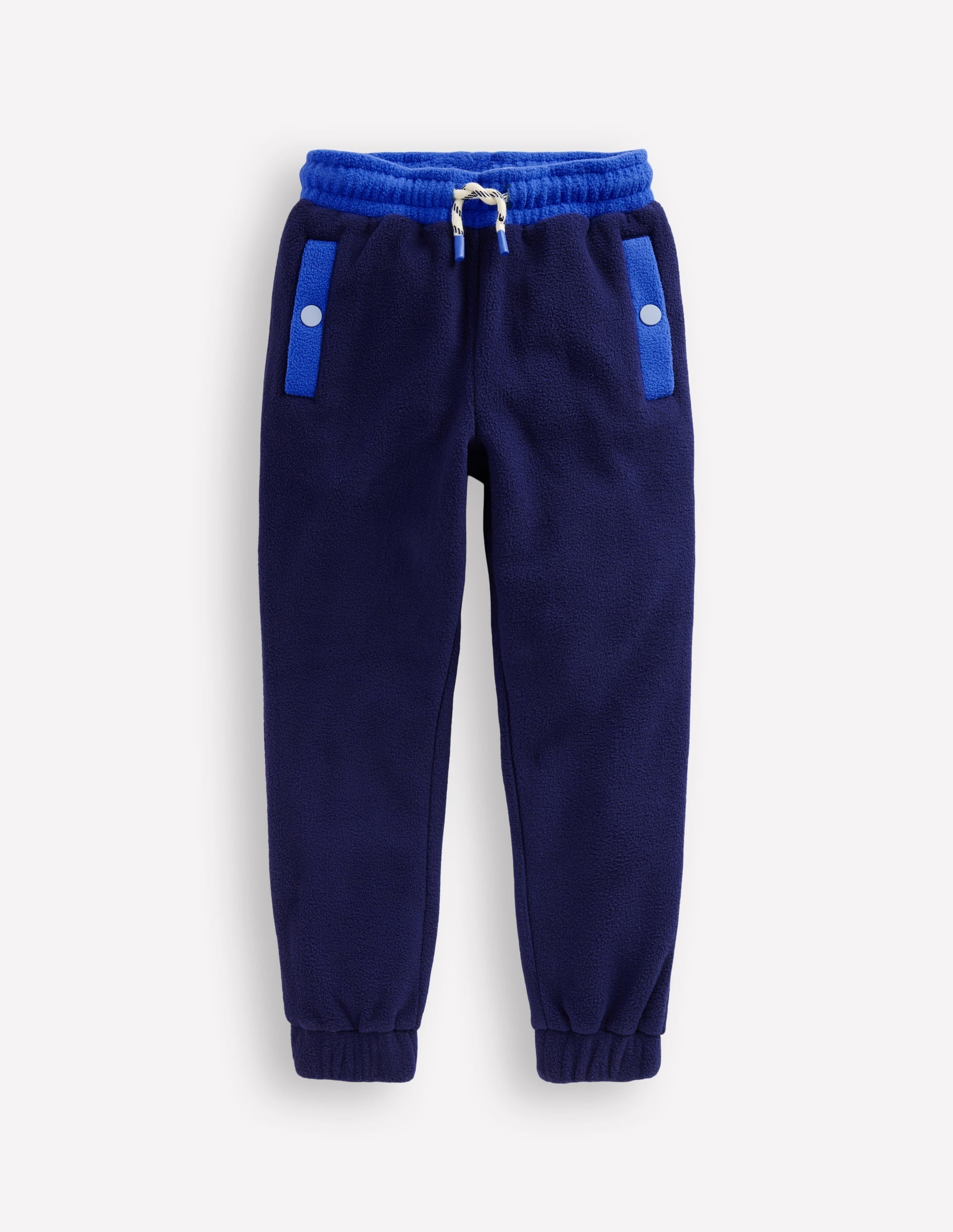 Cosy Fleece Joggers-College Navy Multi - Image 1