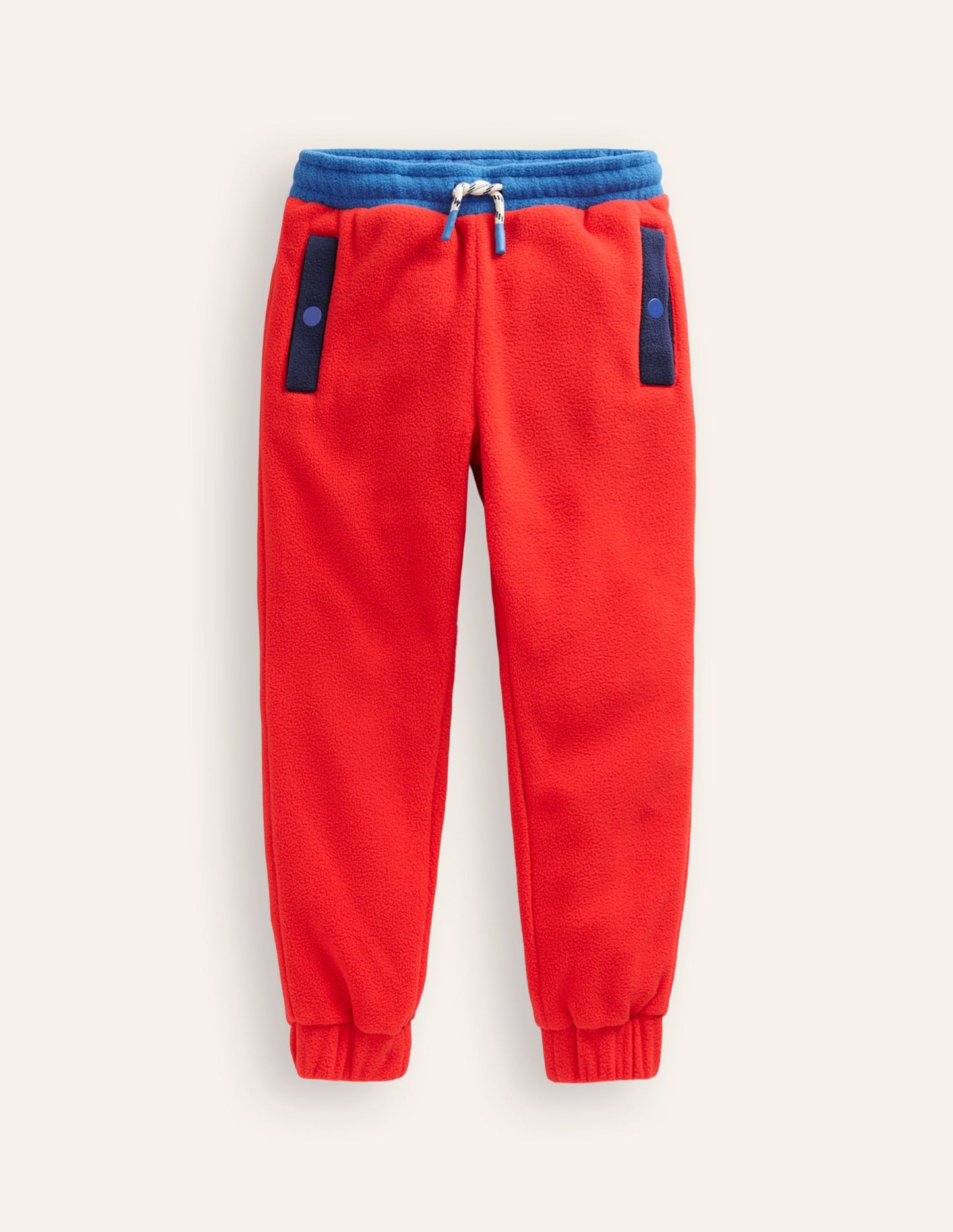 Cosy Fleece Joggers-Poppy Red Multi