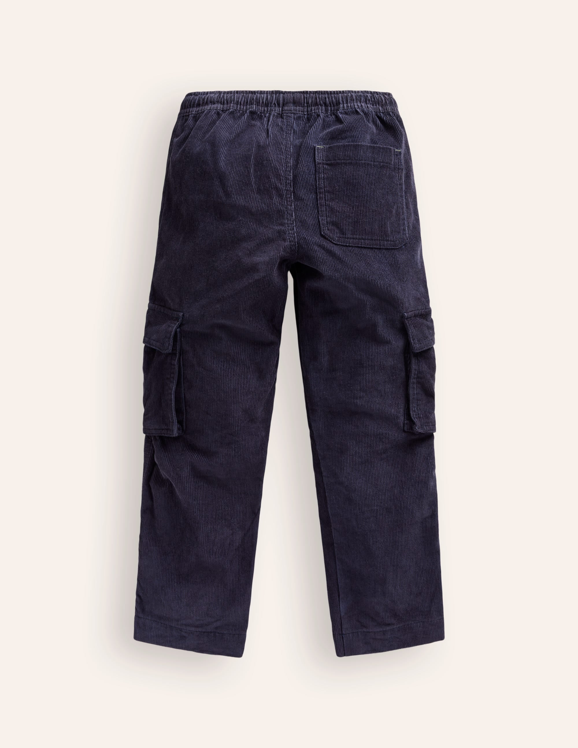 Pull-On Cord Cargo Trousers-French Navy - Image 2