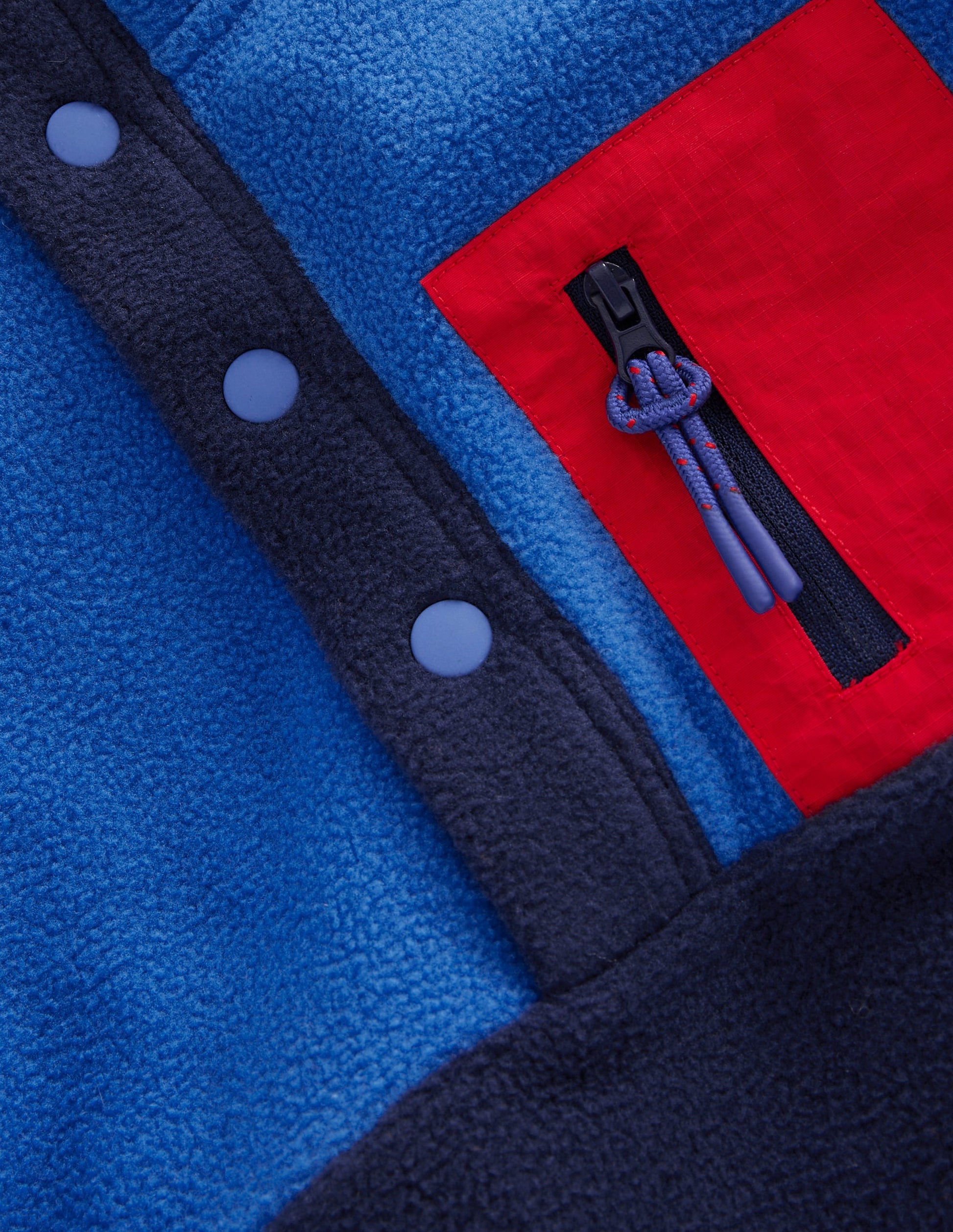 Cosy Fleece Pop Over-College Navy Colourblock-3